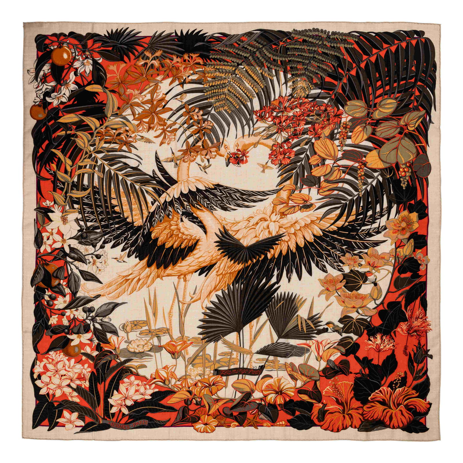 Hermes 140cm Cashmere/Silk Scarf (1 of 3)