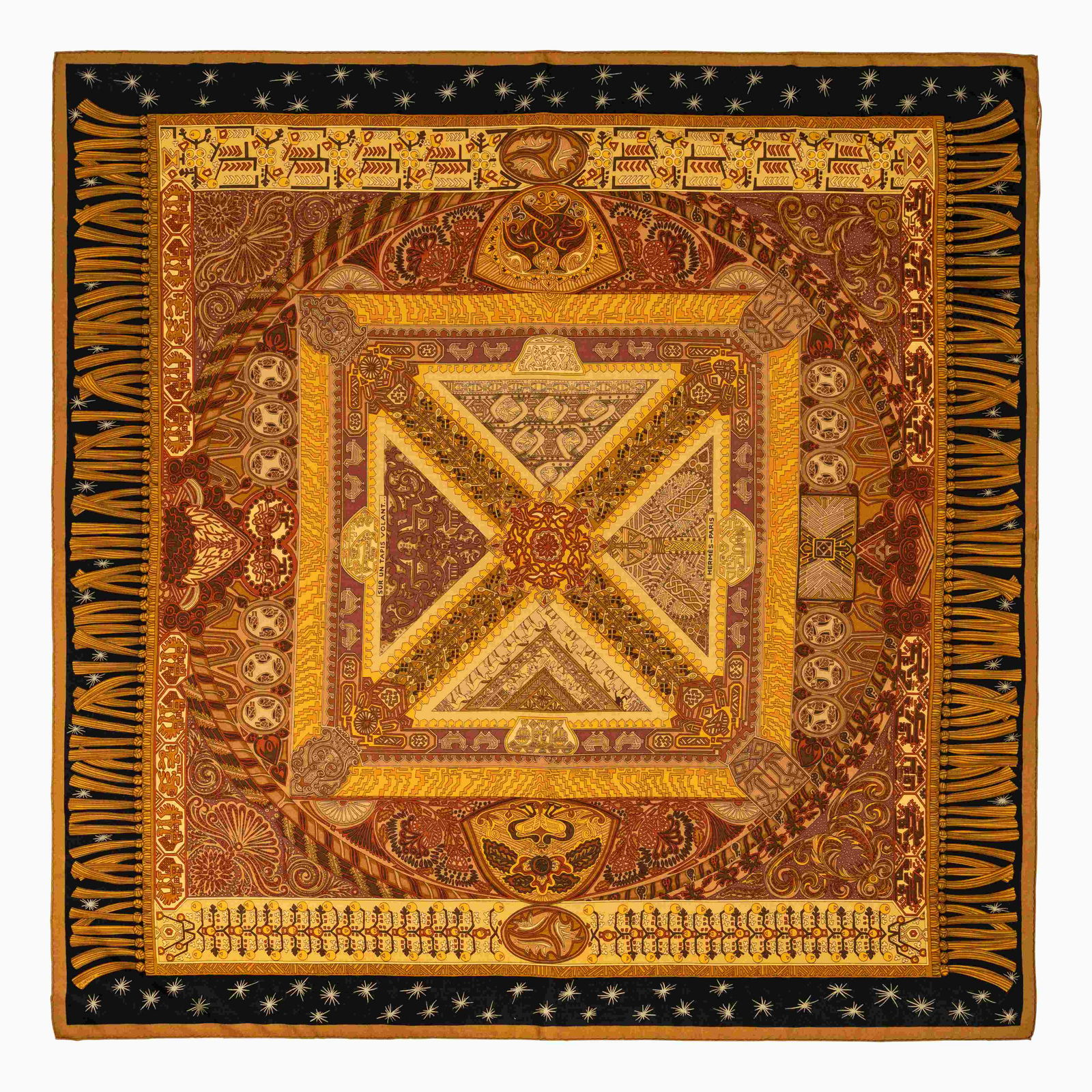 Hermes 140cm Cashmere/Silk Scarf (1 of 3)