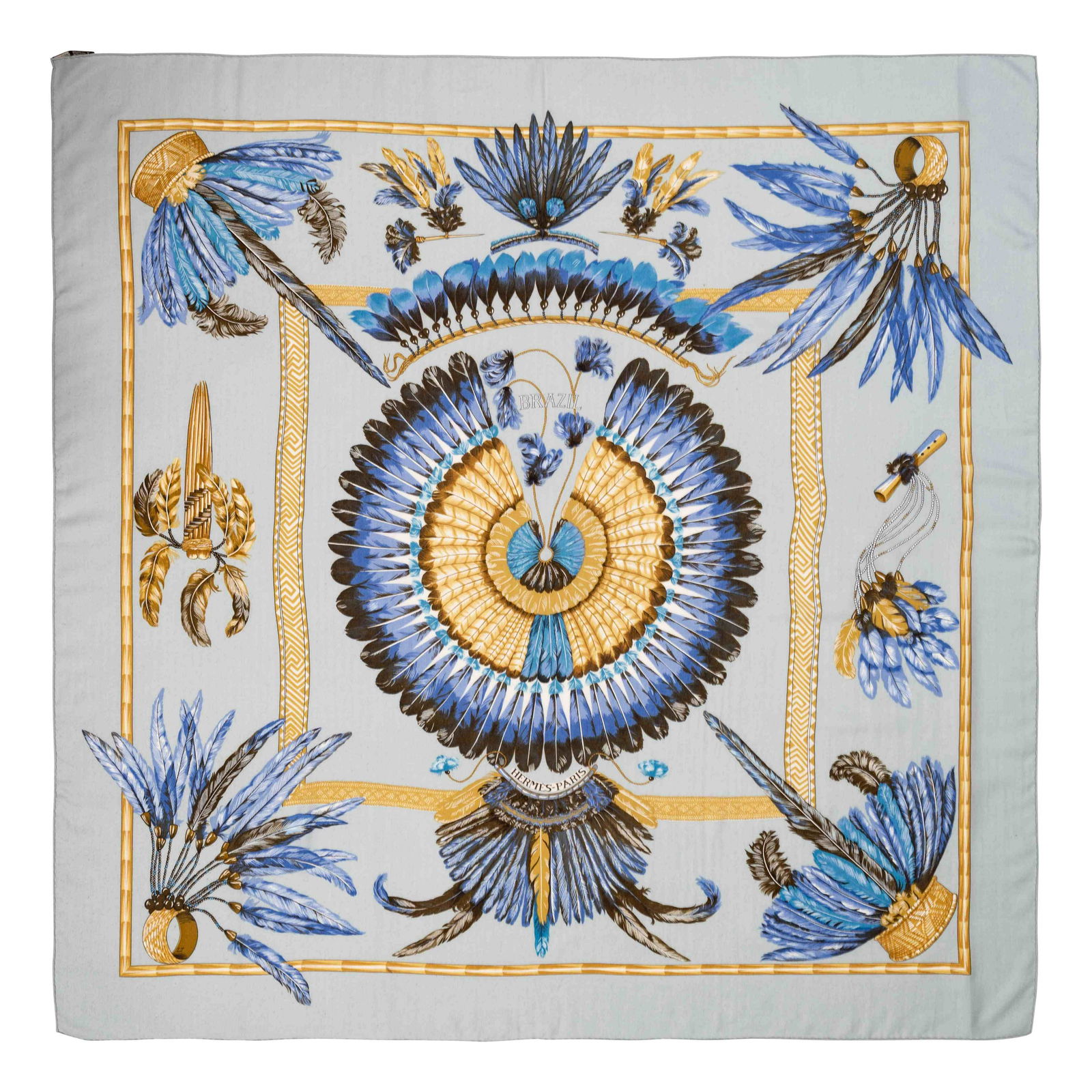 Hermes 140cm Cashmere/Silk Scarf (1 of 3)
