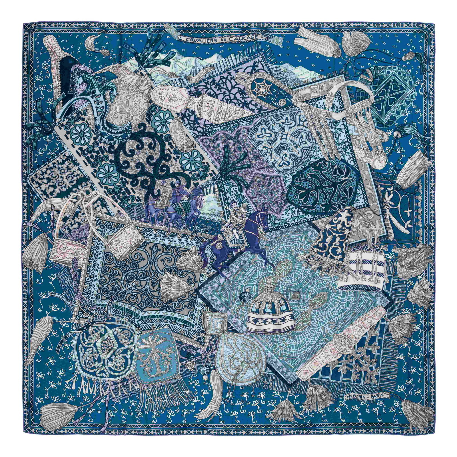 Hermes 140cm Cashmere/Silk Scarf (1 of 3)