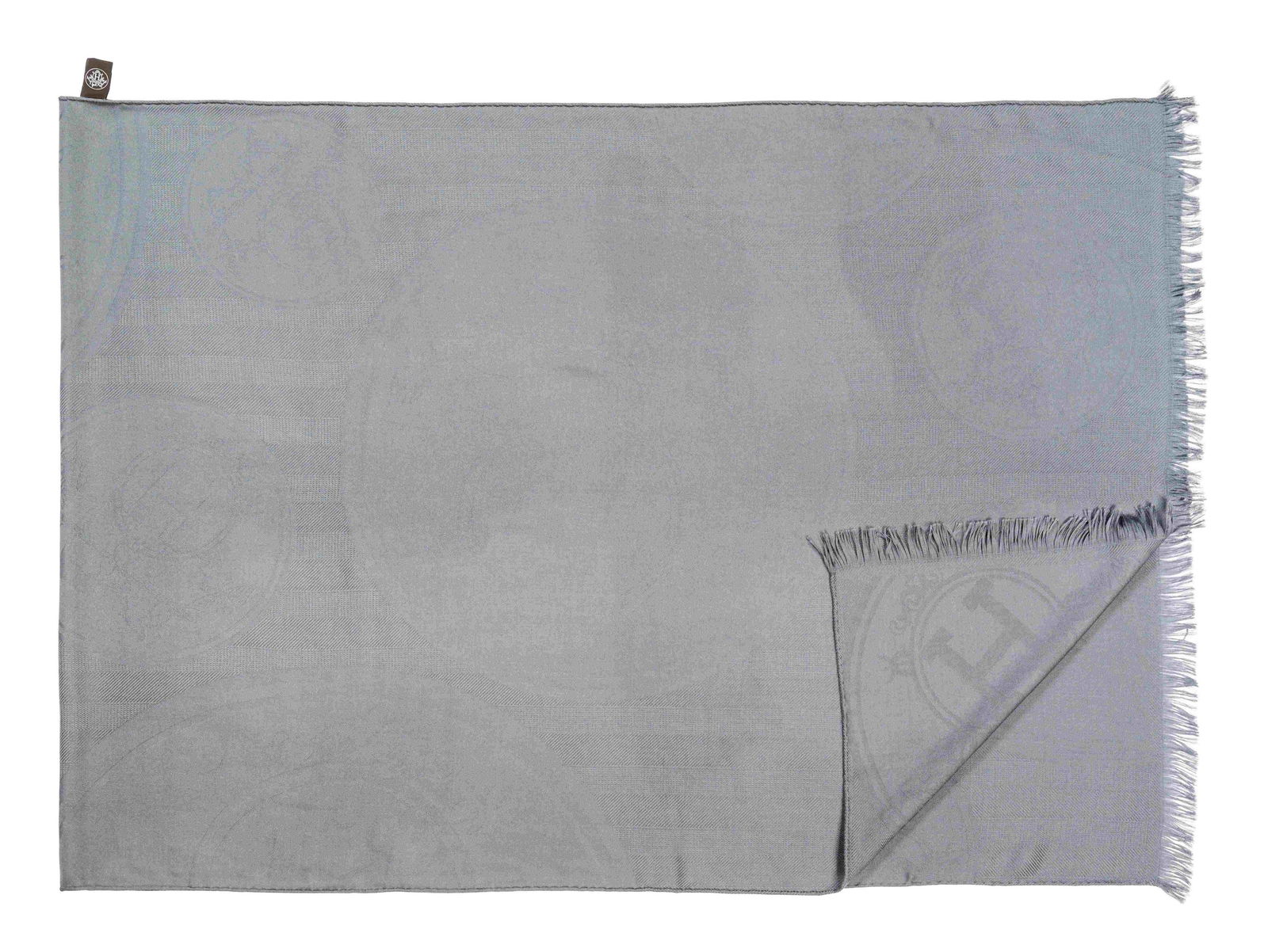 Hermes Cashmere/Silk Scarf with Fringe (1 of 2)