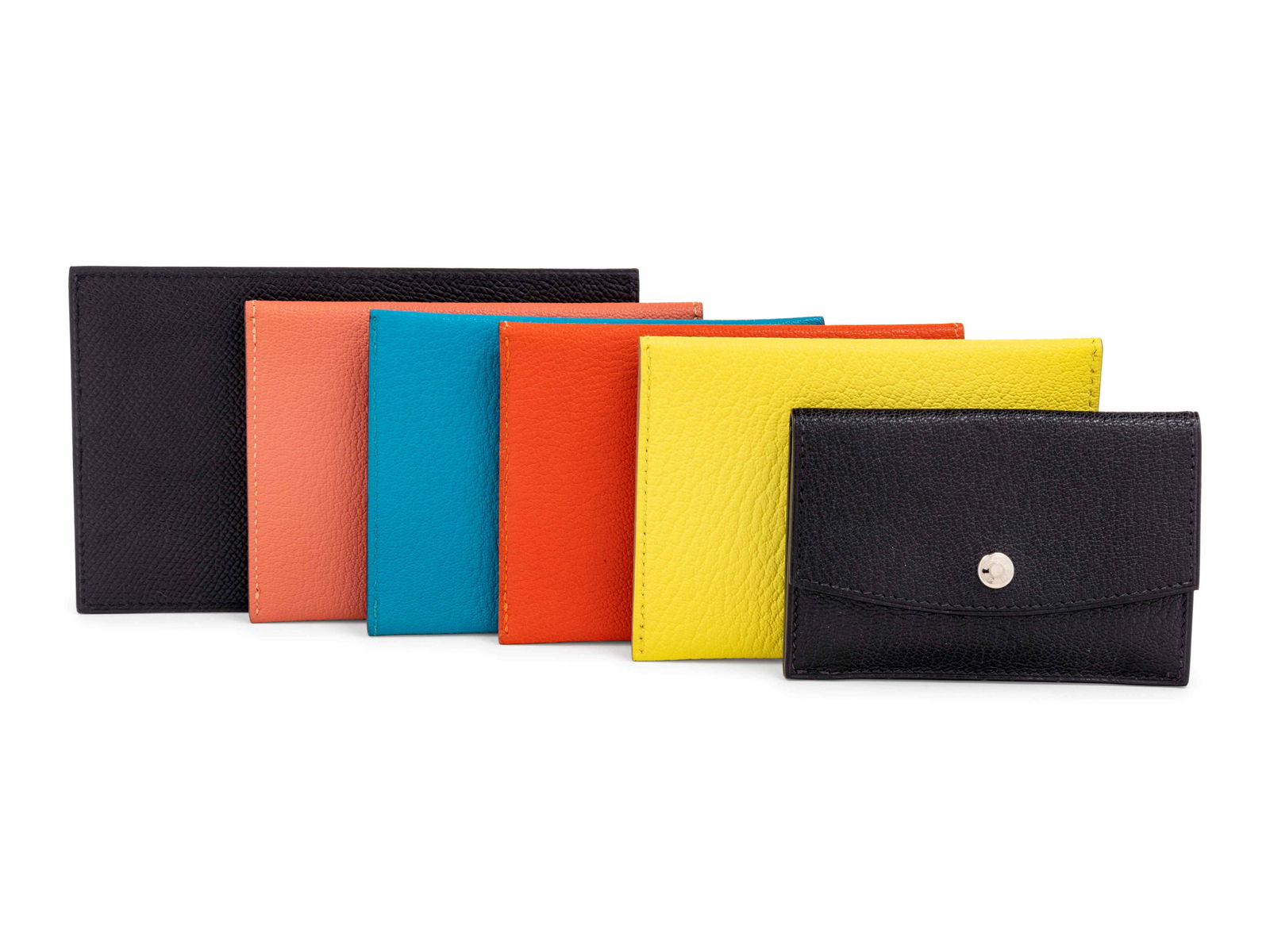 Six Hermes Leather Accessories: Four Wallets, One (1 of 3)