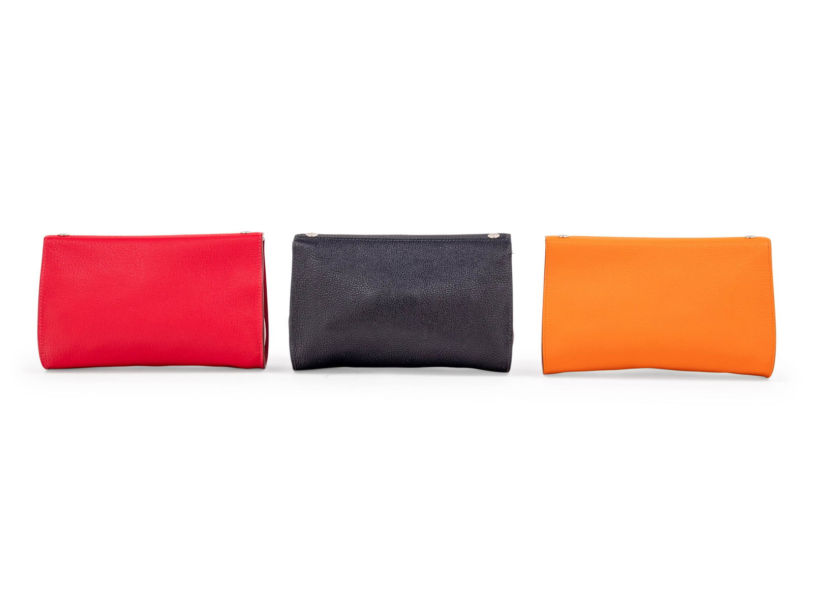 Three Hermes Leather Karo Trousse Cosmetic Bags, (1 of 6)