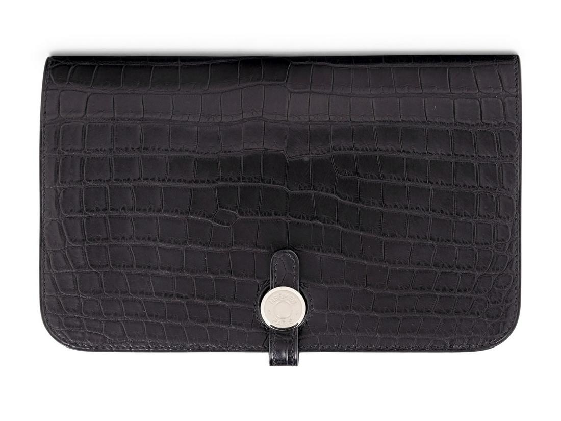 Hermes Crocodile Dogon Duo Wallet, 2010s (1 of 5)