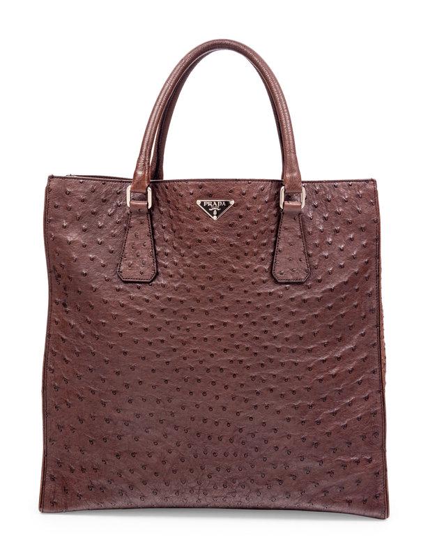Prada Ostrich Tote (1 of 7)