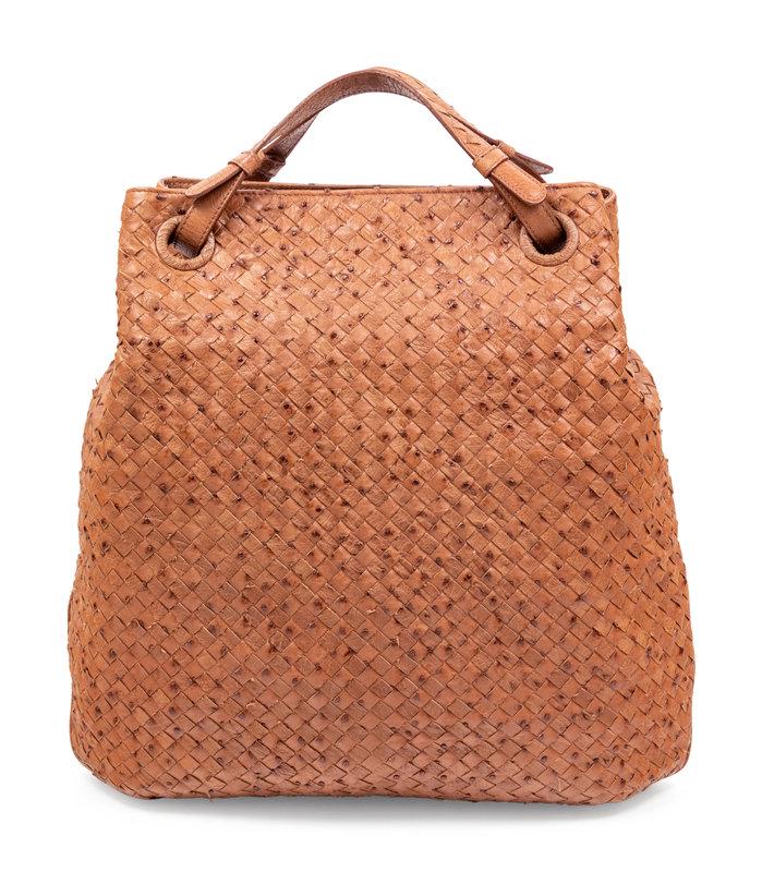 Bottega Veneta Ostrich Intrecciato Tote Bag (1 of 4)