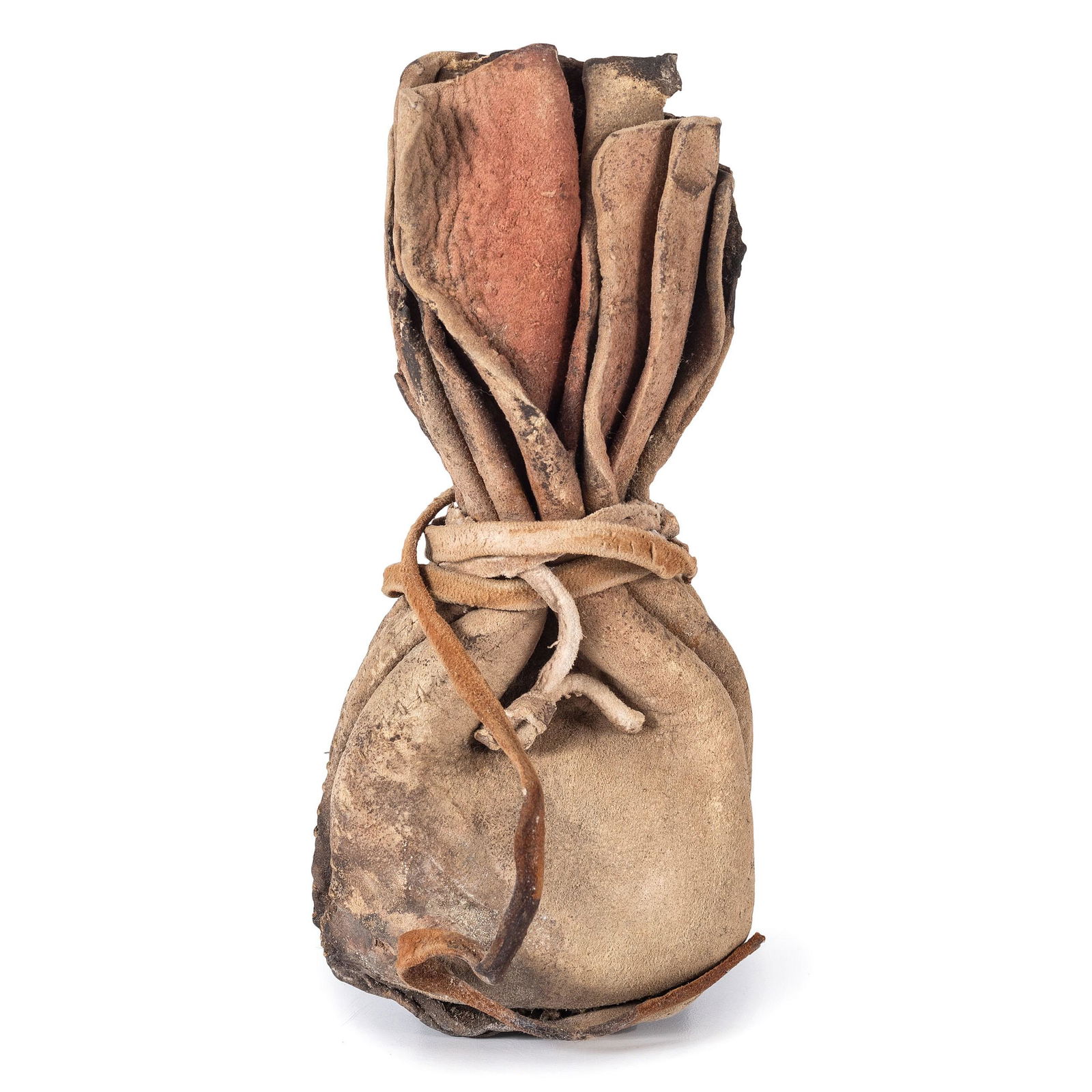 Plains Buffalo Hide Paint Bag (1 of 2)