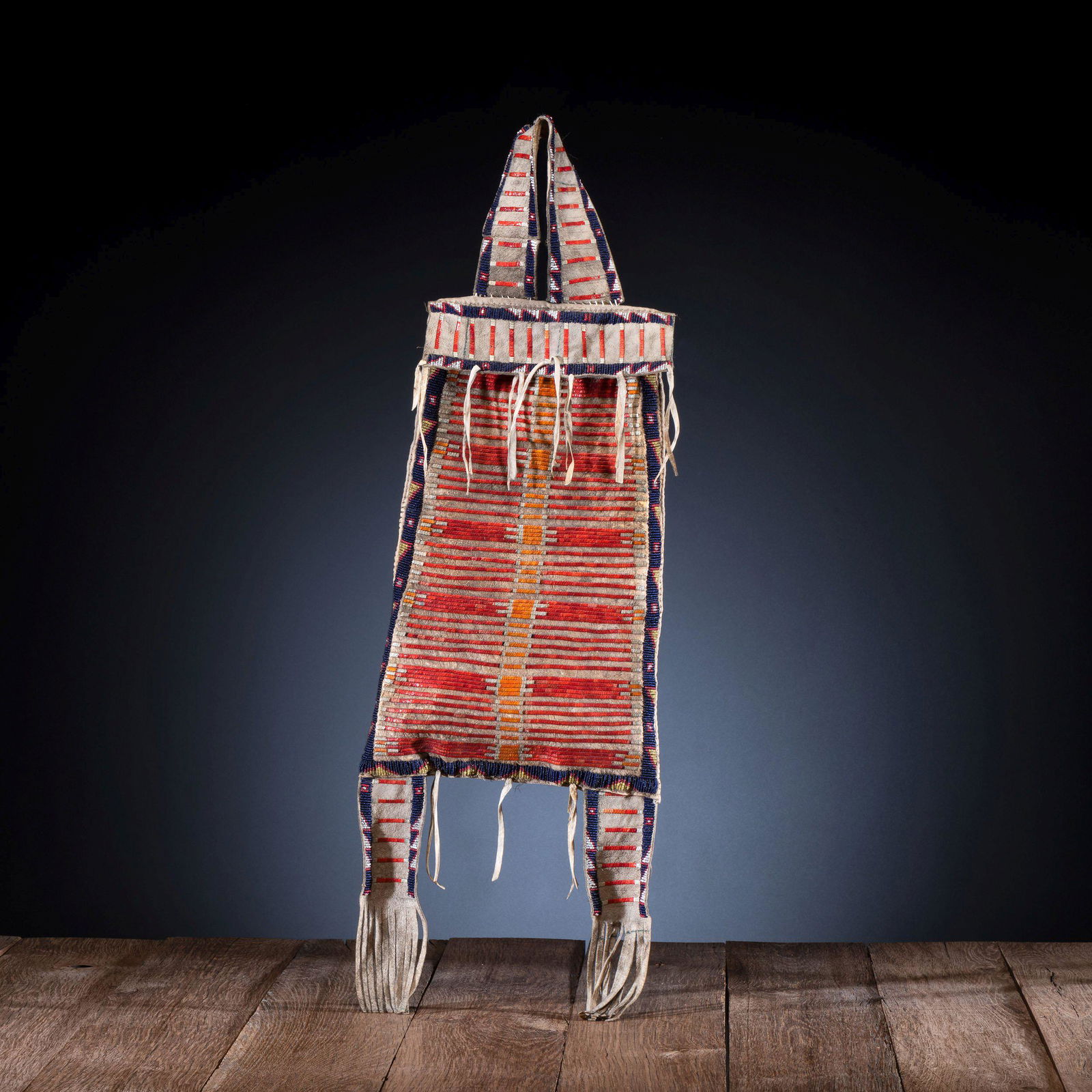 Sioux Beaded and Quilled Hide Bag (1 of 3)