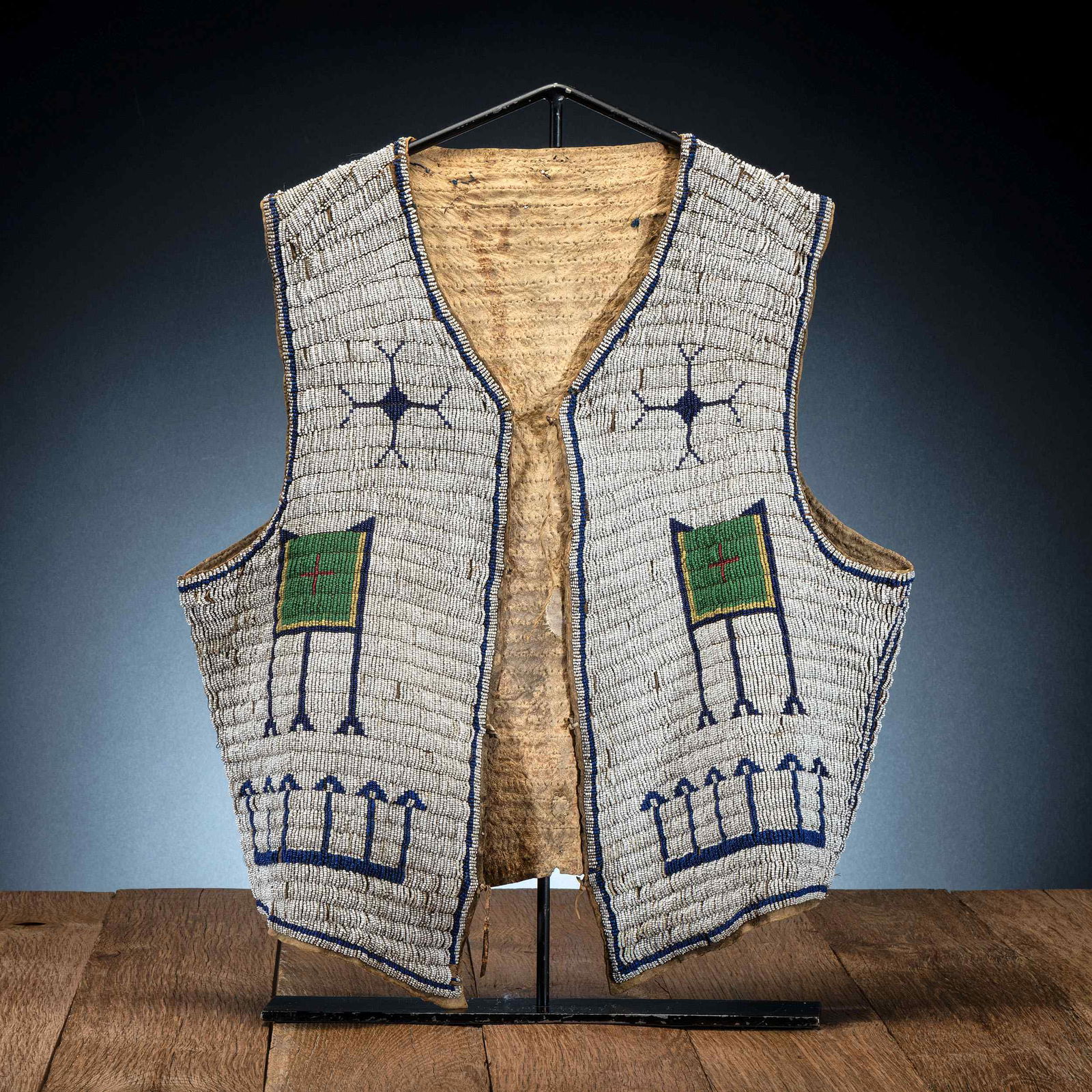 Sioux Beaded Hide Vest (1 of 3)