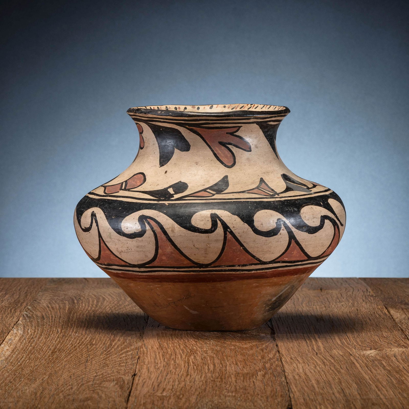 San Ildefonso Polychrome Pottery Jar (1 of 6)