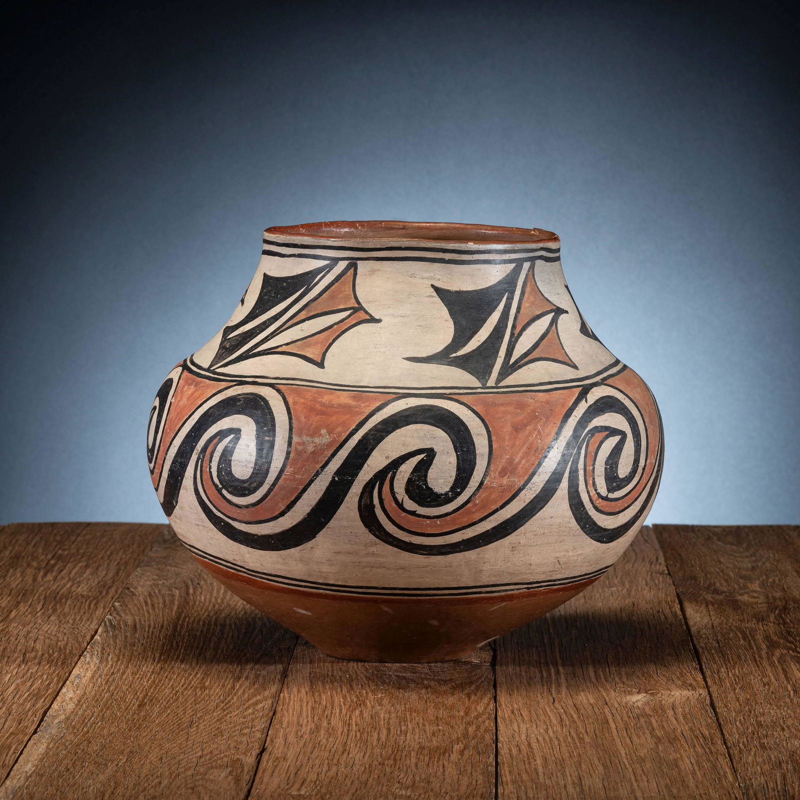 San Ildefonso Polychrome Pottery Jar (1 of 6)