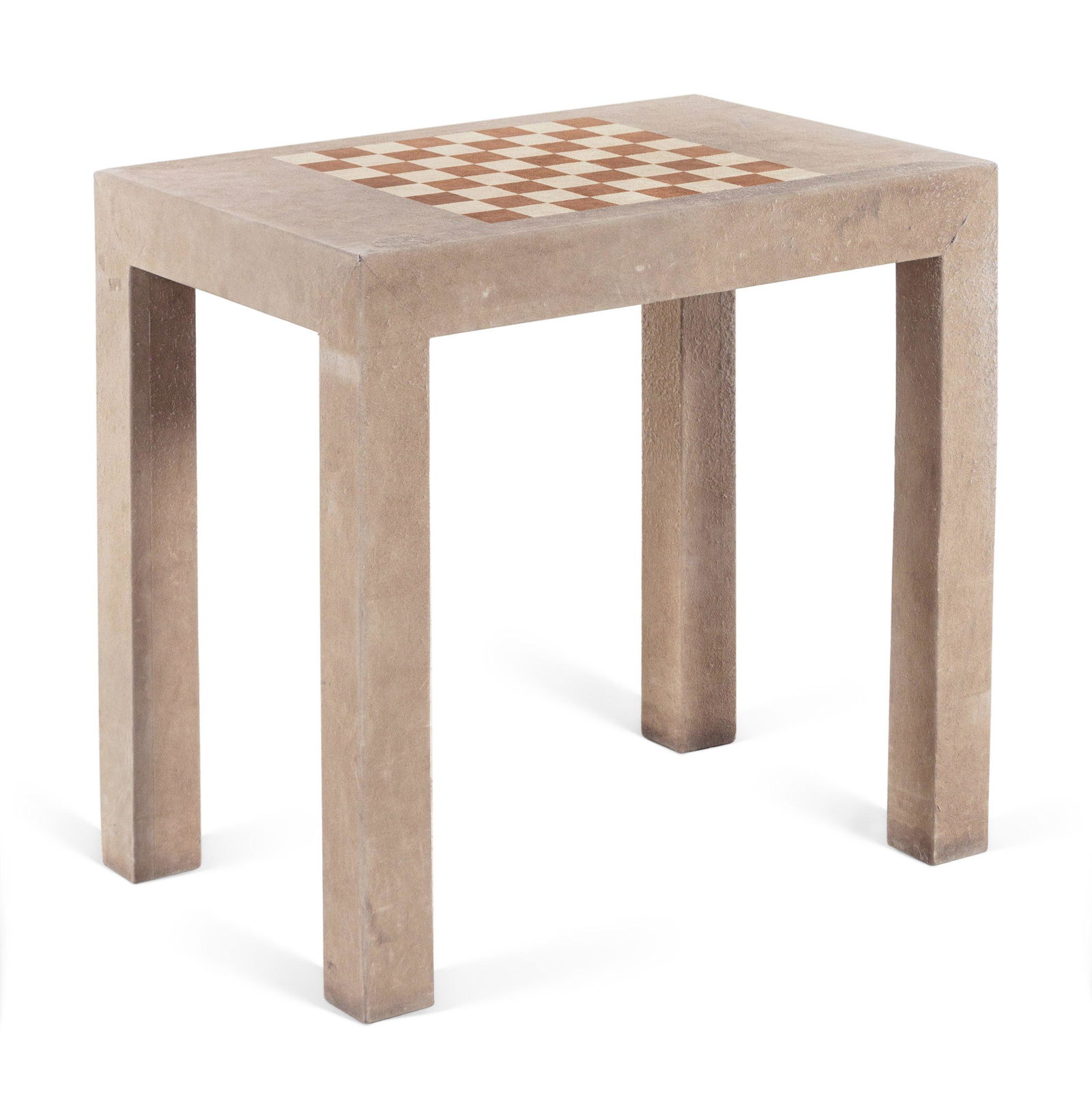 A Suede Upholstered Game Table (1 of 3)