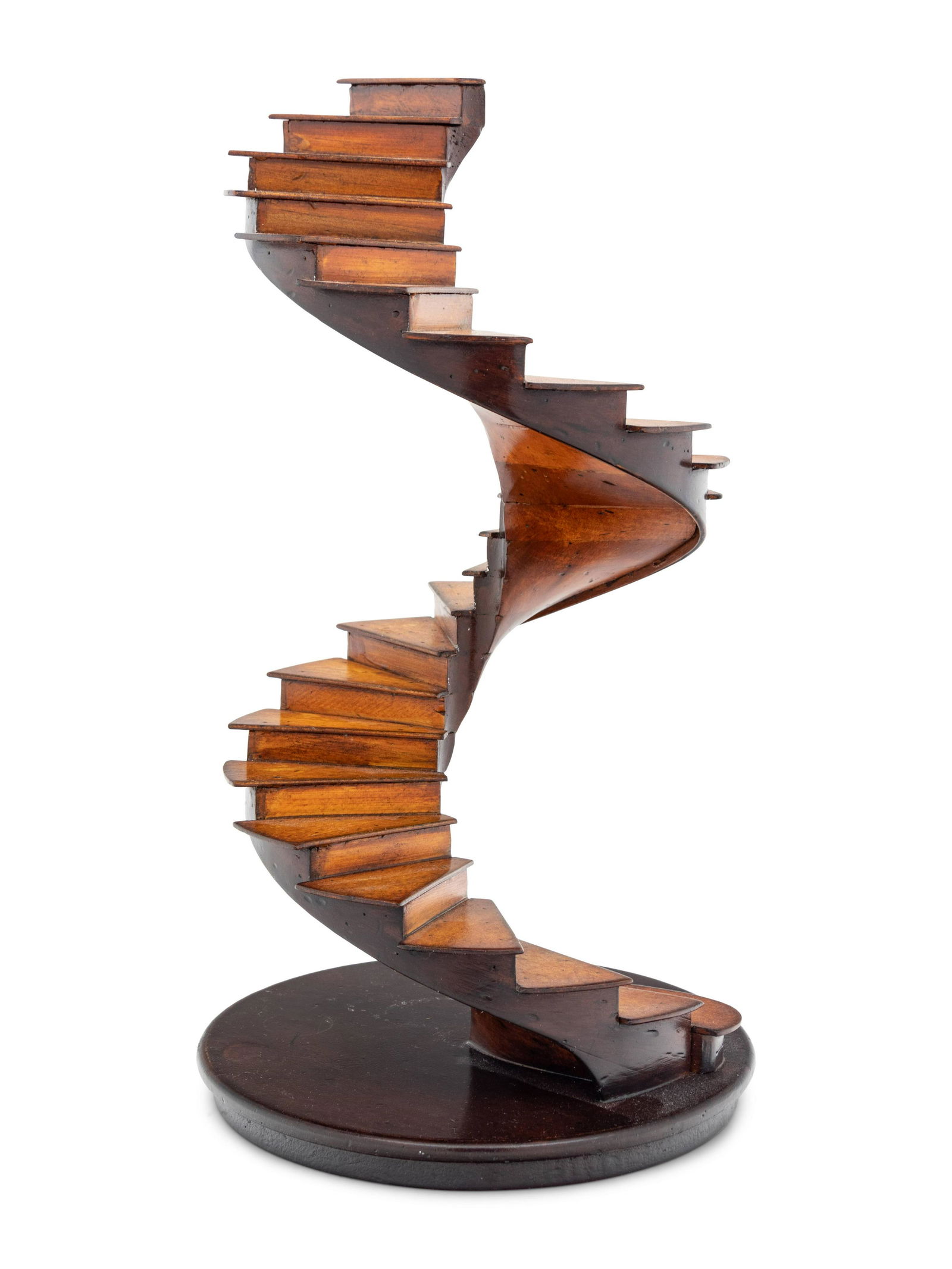 A Mahogany Model of a Staircase (1 of 2)