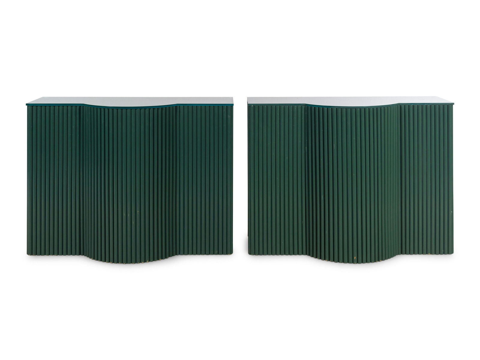 A Pair of Art Deco Style Painted Sideboards with Opaque (1 of 2)