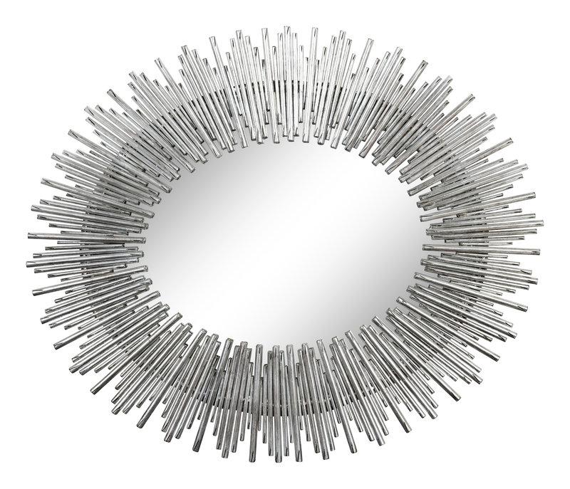 A Contemporary Silvered Sunburst Mirror (1 of 2)
