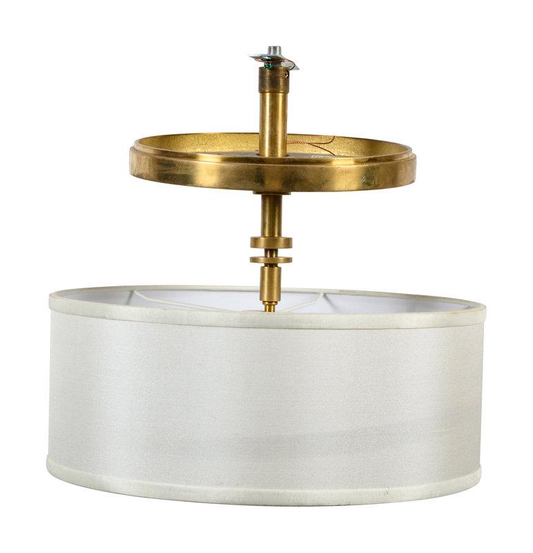 A Contemporary Brass "Sunburst" Light Fixture and a (1 of 4)
