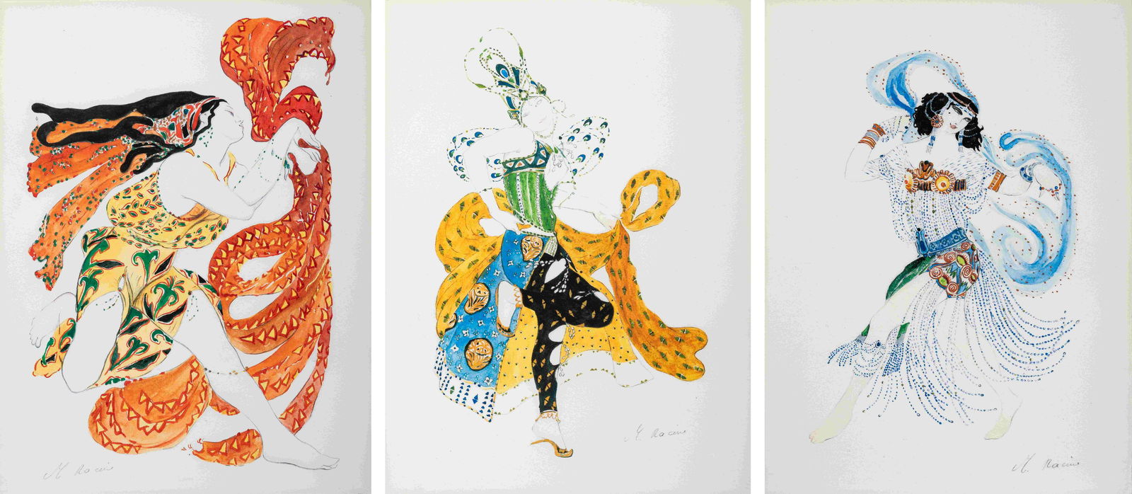 Three Framed Works on Paper (1 of 13)