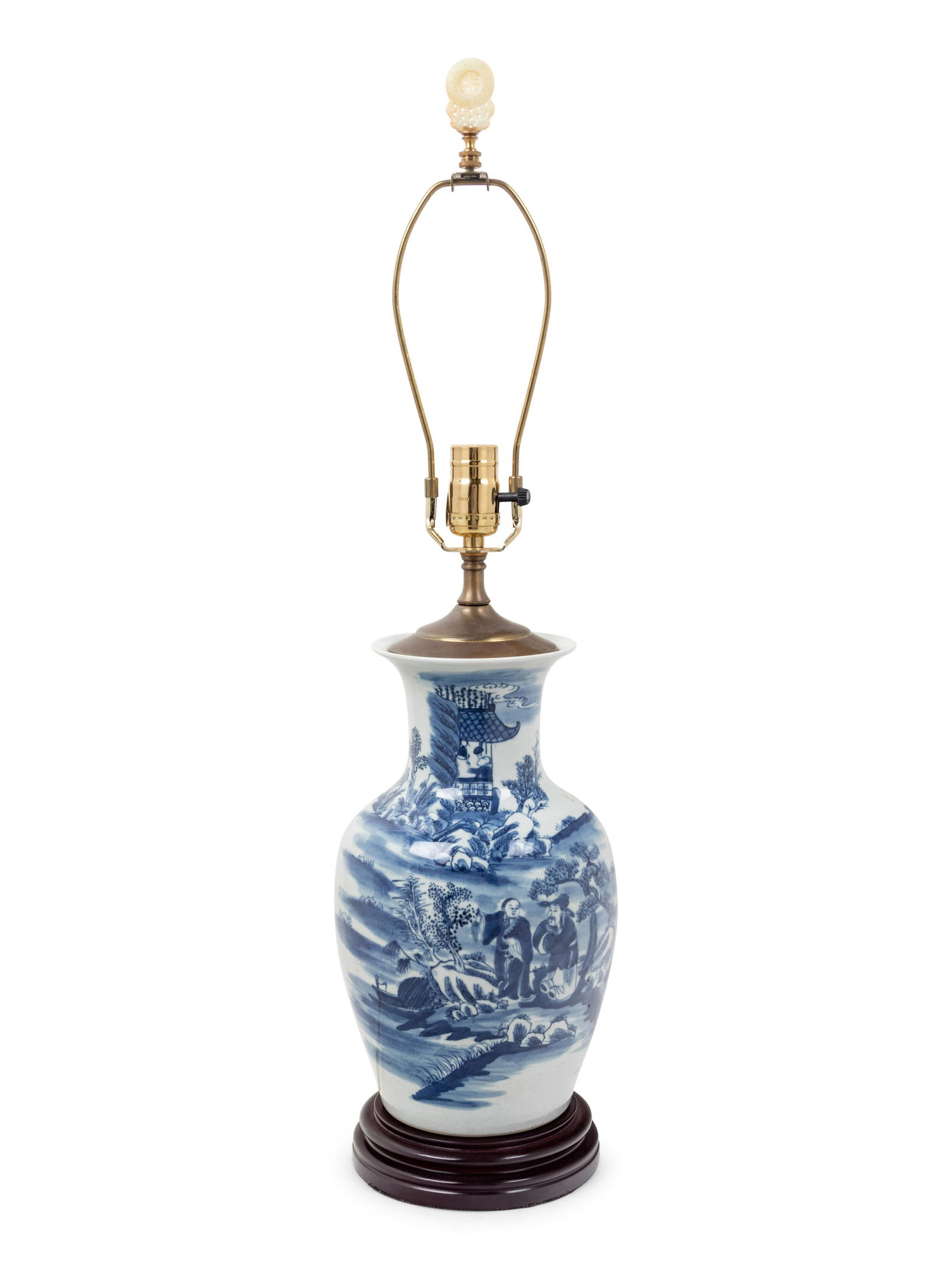 A Chinese Porcelain Vase Mounted as a Lamp (1 of 2)