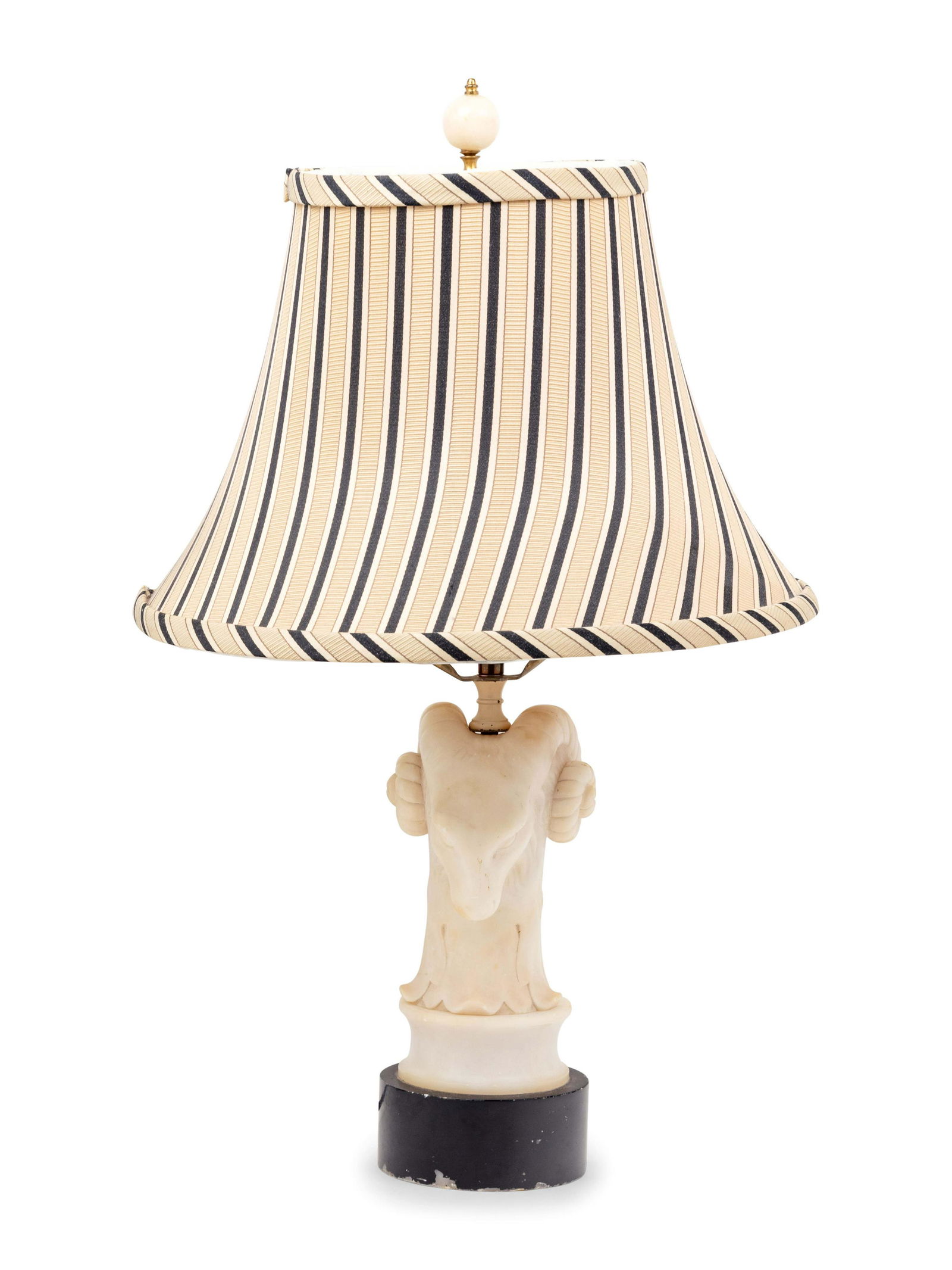 An Italian Carved Alabaster Lamp (1 of 4)