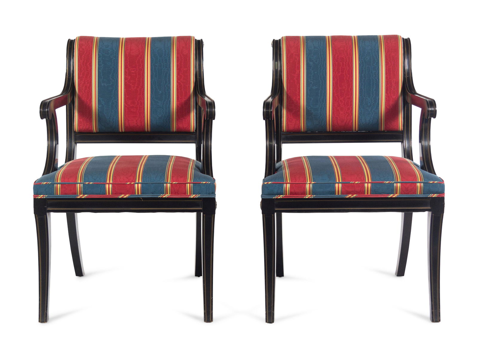 A Pair of Ebonzied Armchairs (1 of 3)