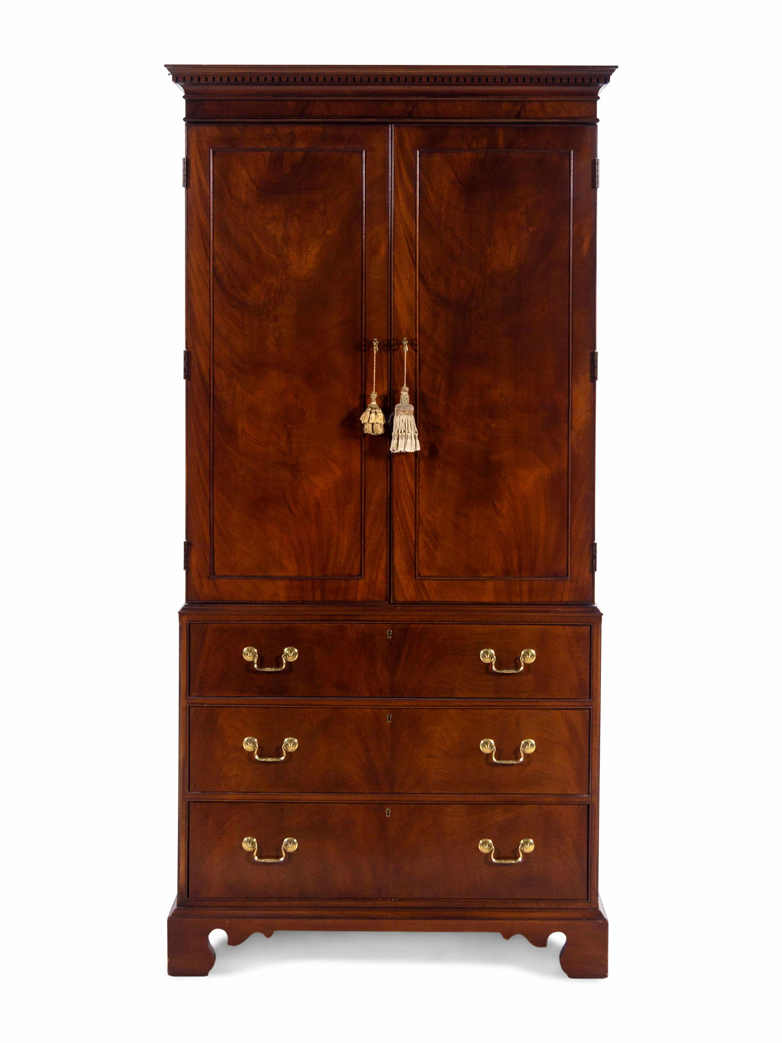 A George III Style Mahogany Linen Press (1 of 3)