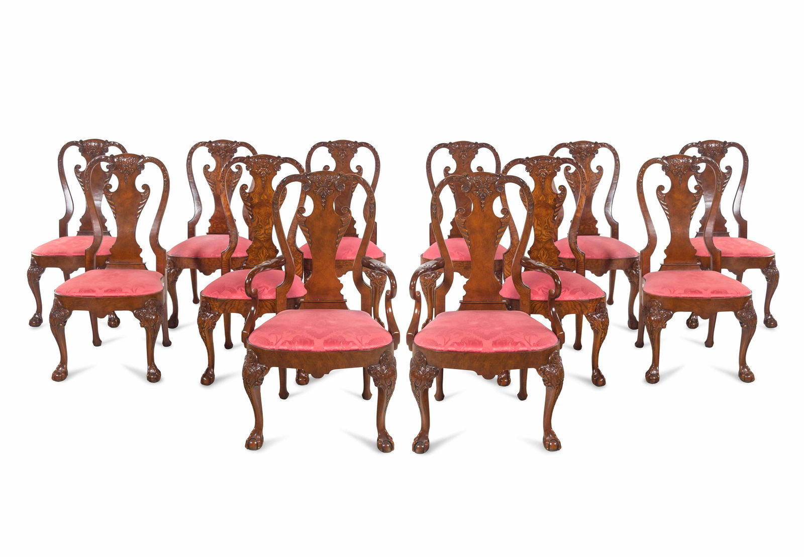 A Set of Twelve Baker George II Style Dining Chairs (1 of 6)