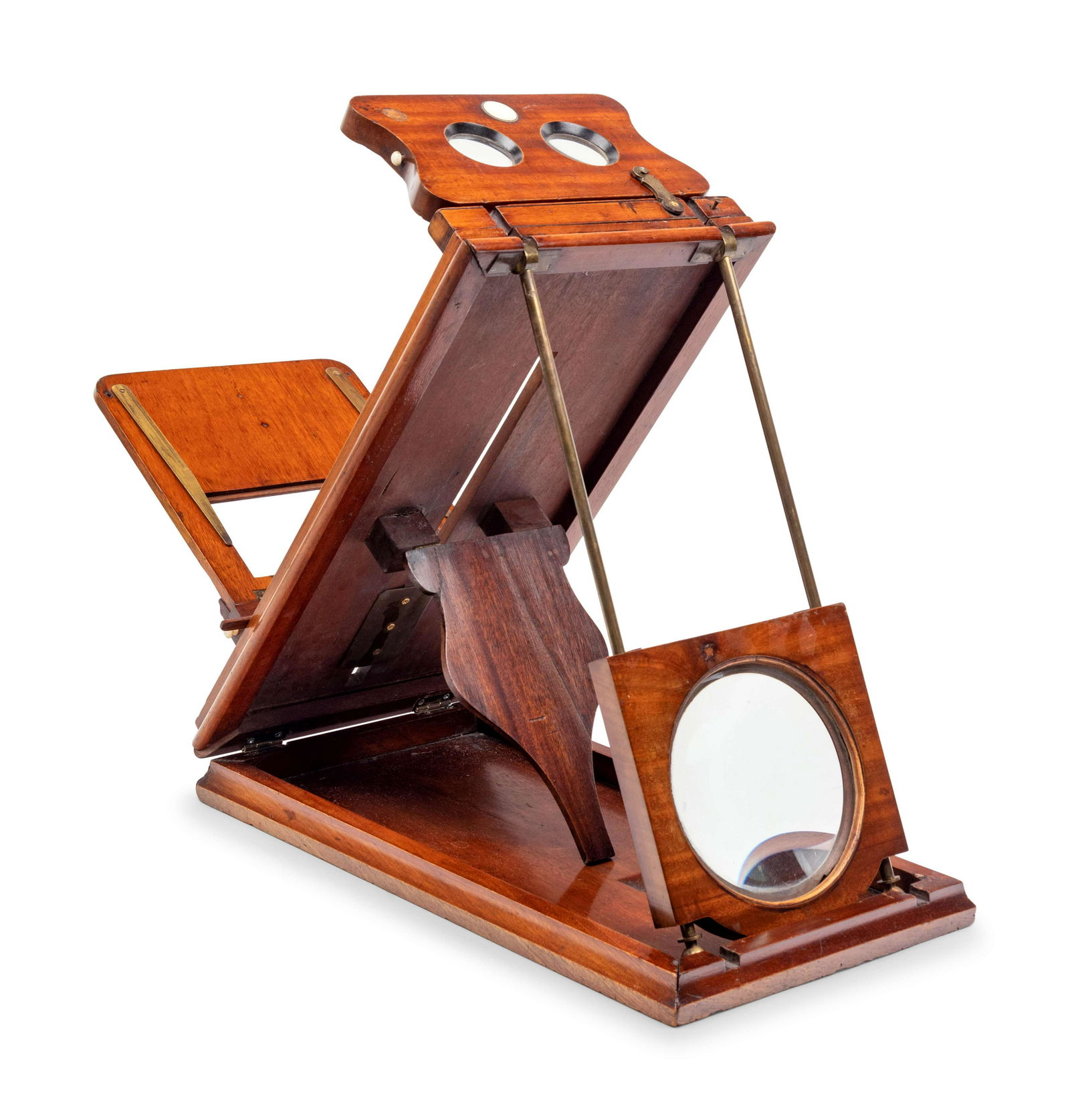 A Mahogany and Brass Optometrist's Tool (1 of 3)