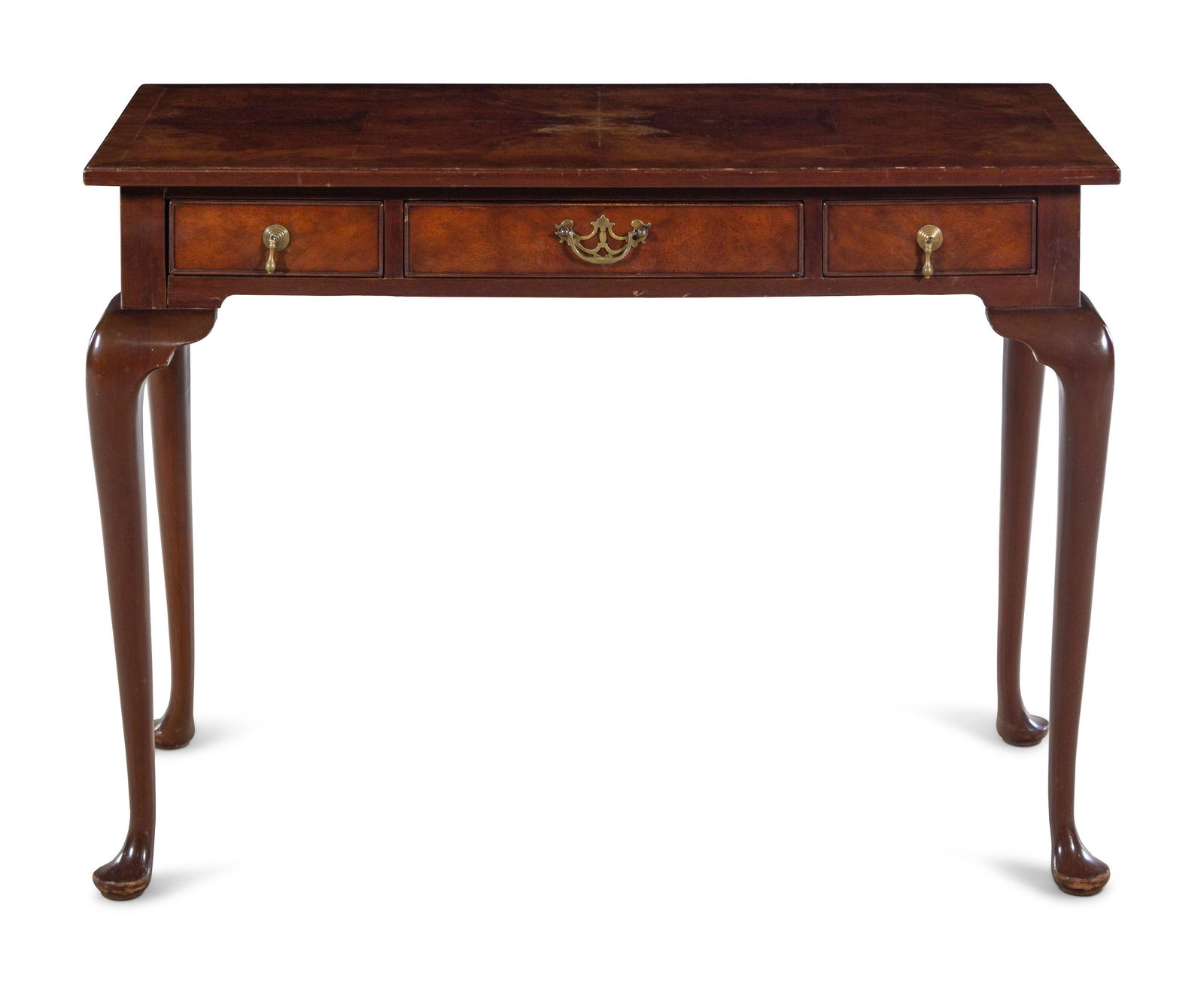 A Kittinger George III Style Burl Walnut Table (1 of 2)