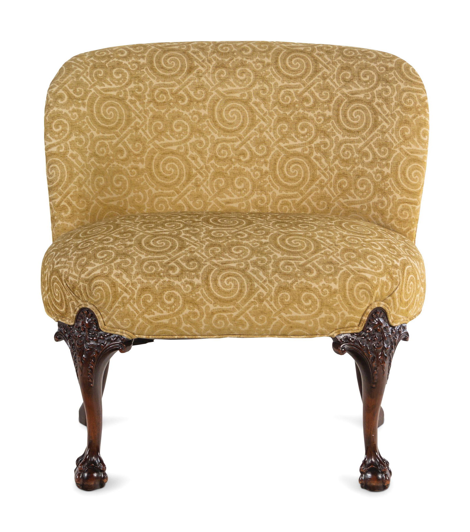 An Oversized George II Style Carved Walnut Slipper (1 of 3)