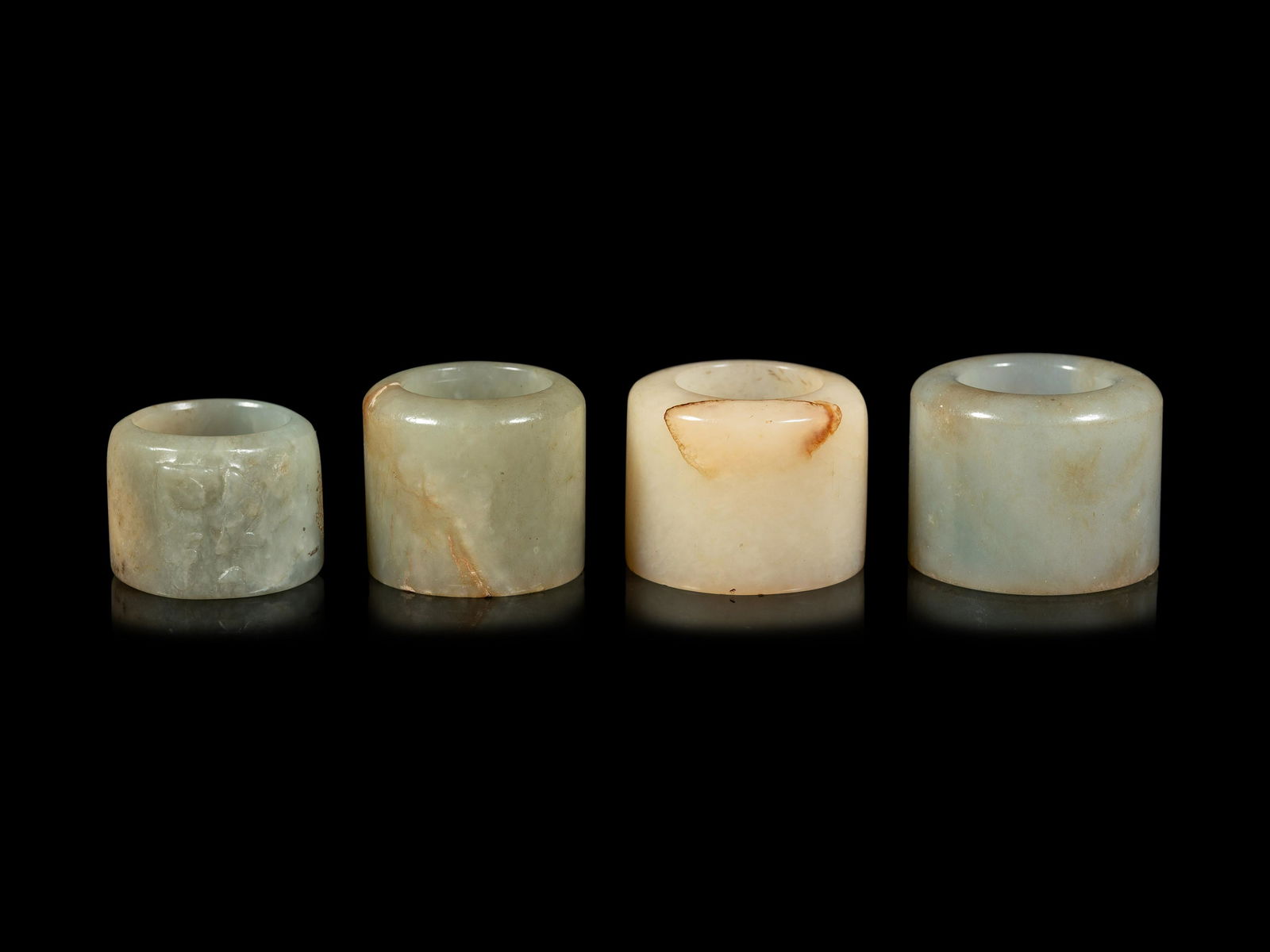 Four Celadon Jade Archer's Rings (1 of 3)