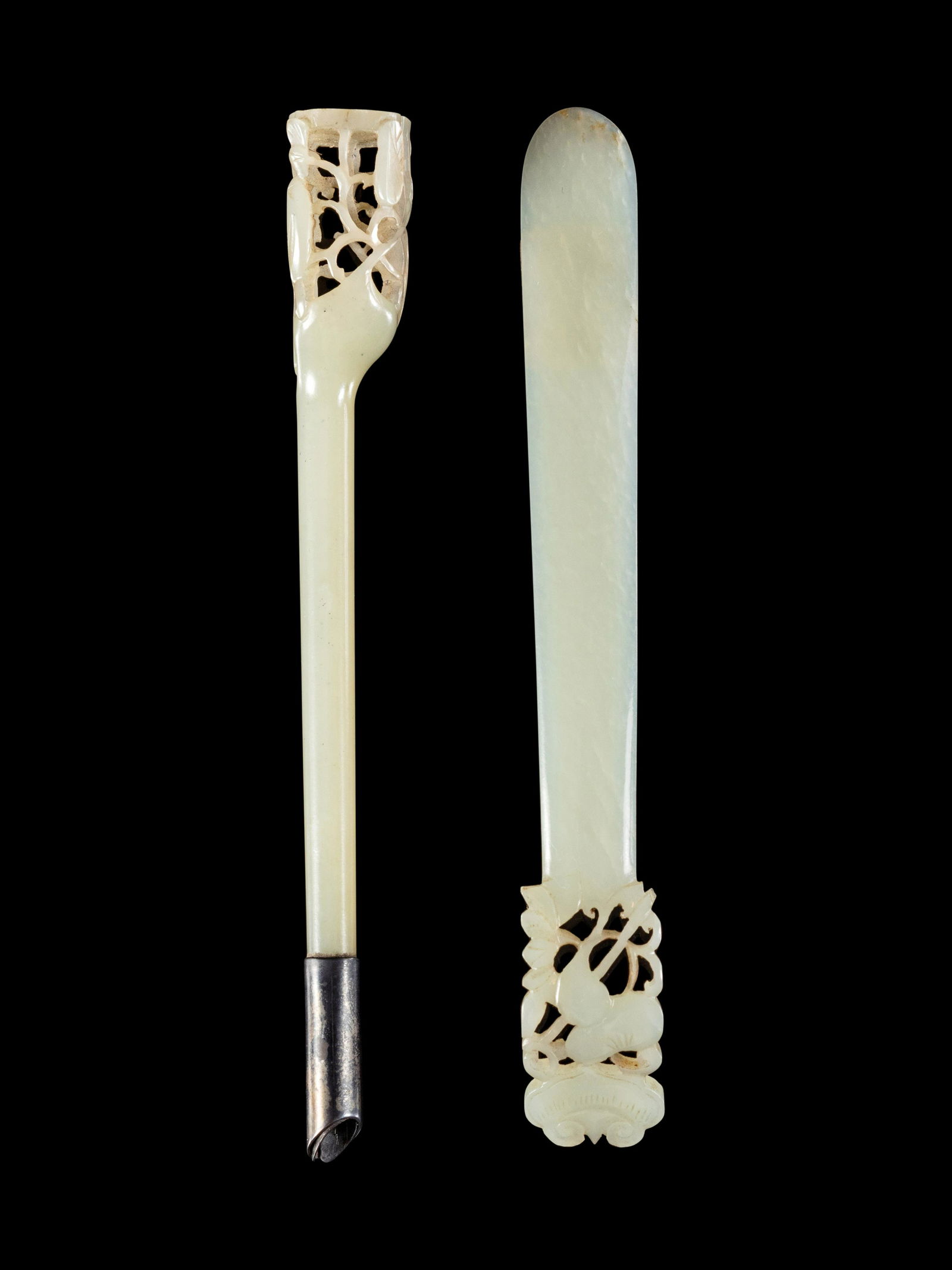 Two Celadon Jade Hairpins (1 of 2)