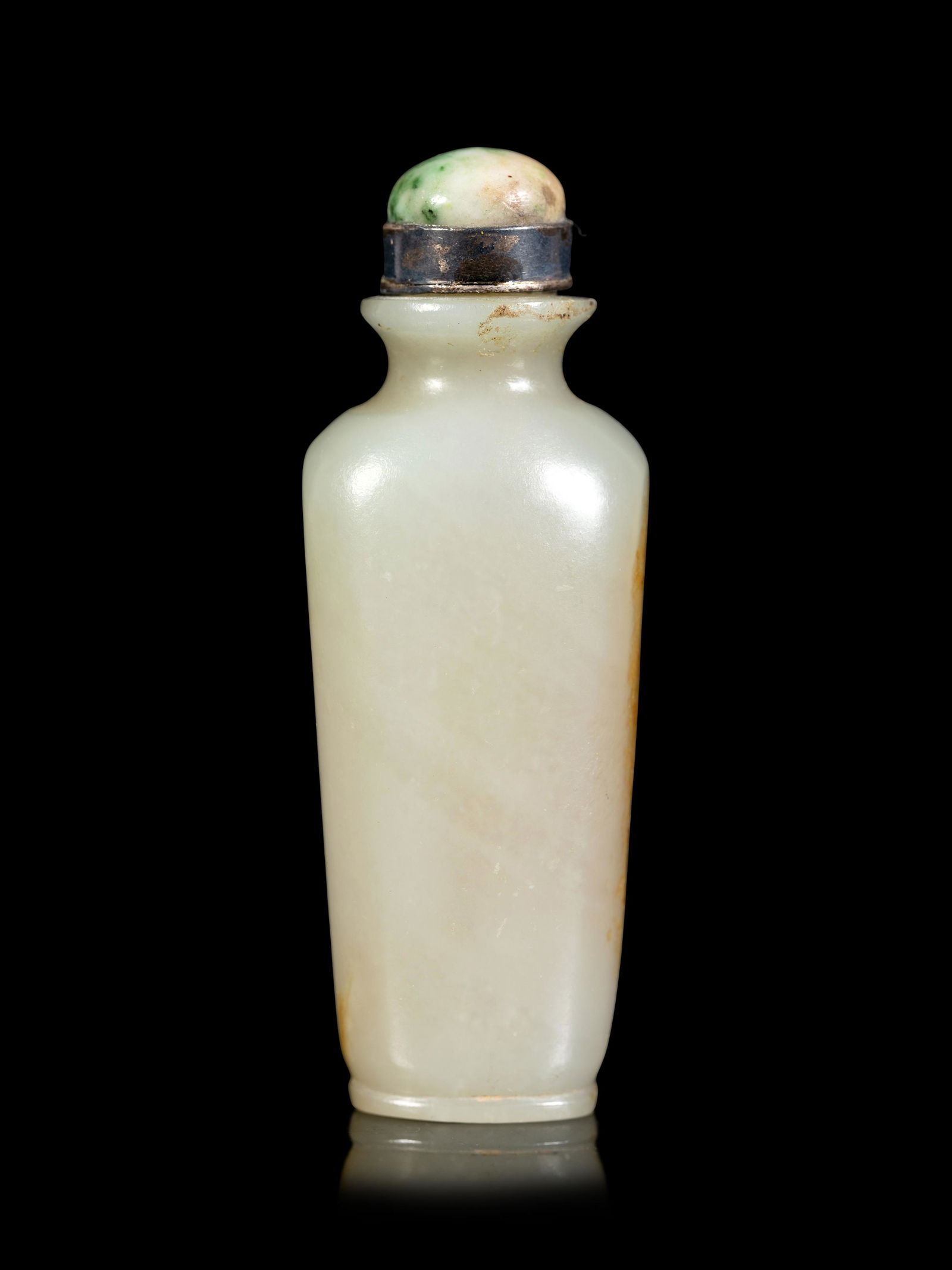 A Celadon and Russet Jade Snuff Bottle (1 of 4)