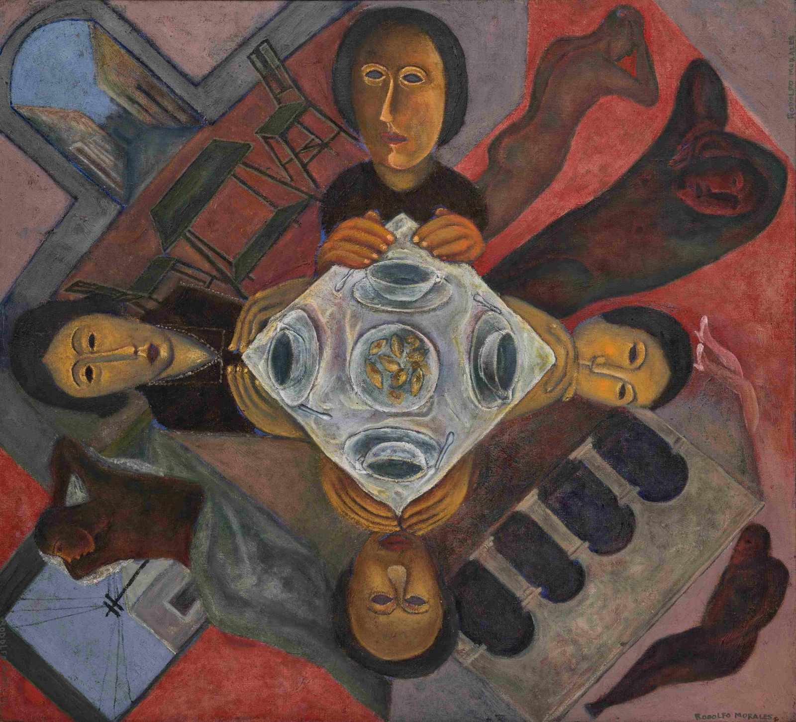 Rodolfo Morales (Mexican, 1925-2001) Sin Titulo, c. (1 of 5)