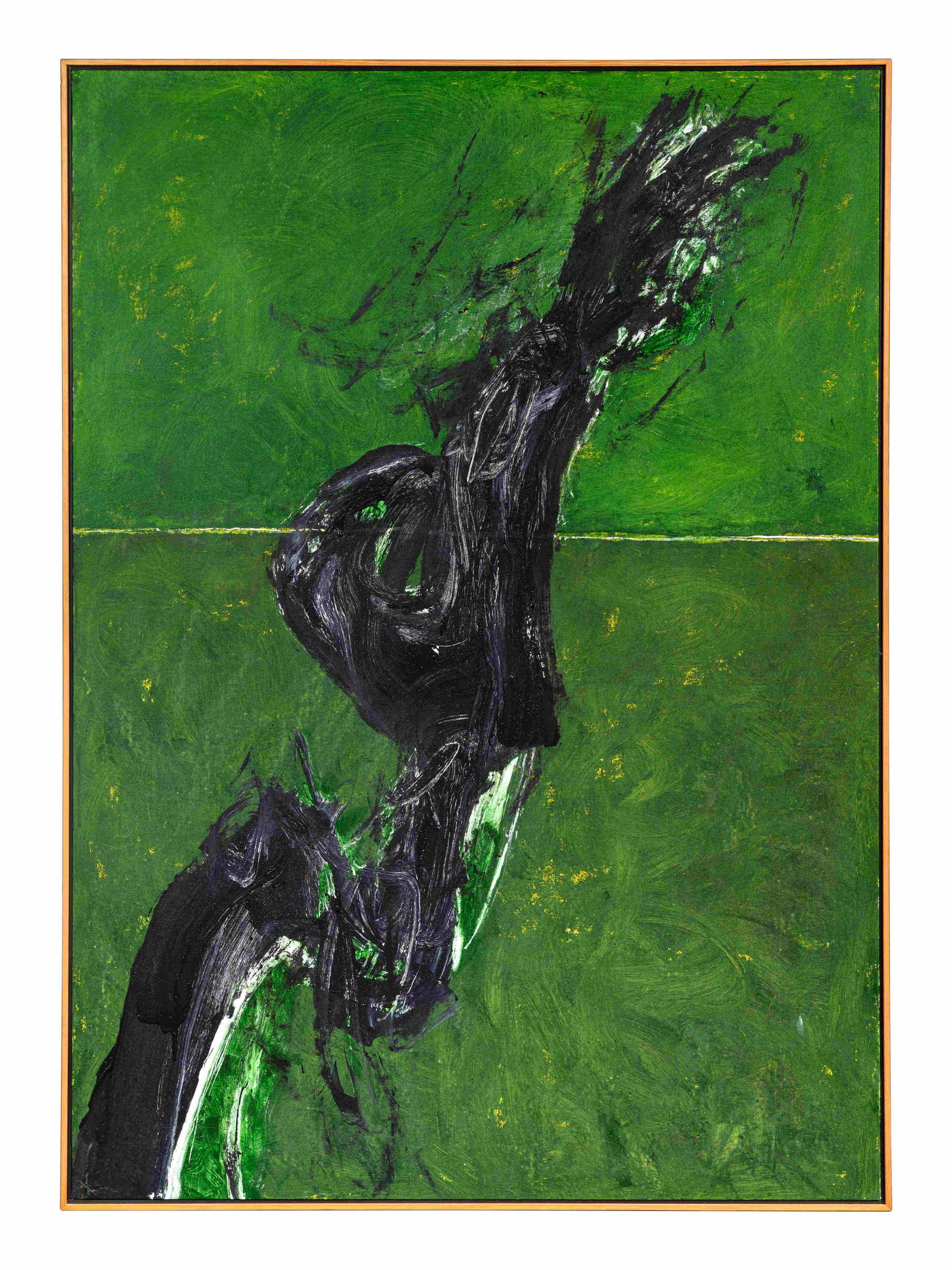 Cleve Gray (American, 1918-2004) Issue, 1990: Cleve Gray (American, 1918-2004) Issue, 1990 oil on canvas signed Gray, titled and dated (verso) 70 x 50 inches. Provenance: Eva Cohon Gallery, Chicago