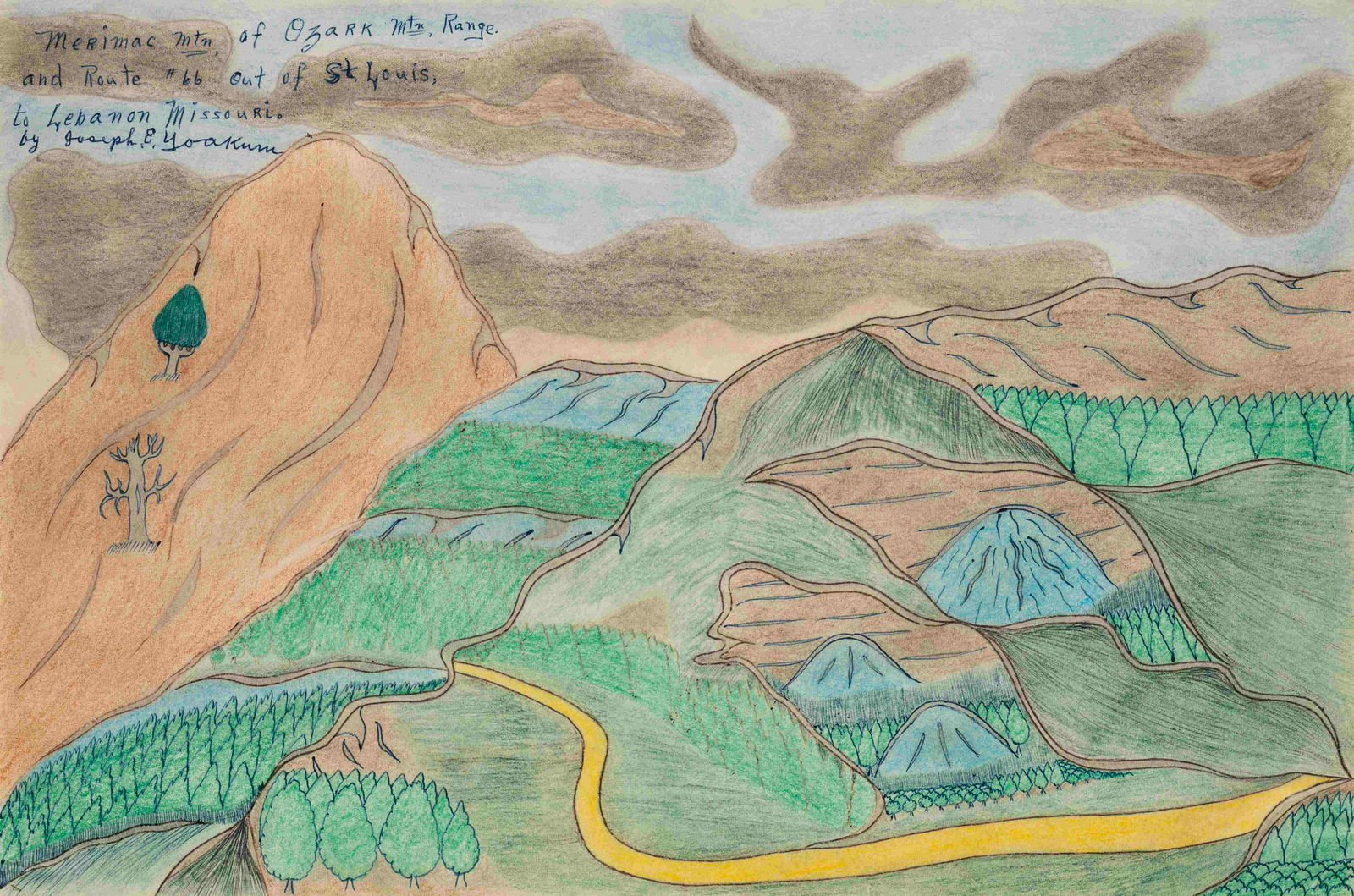 Joseph Yoakum (American, 1886-1972) Merimac Mtn of (1 of 4)