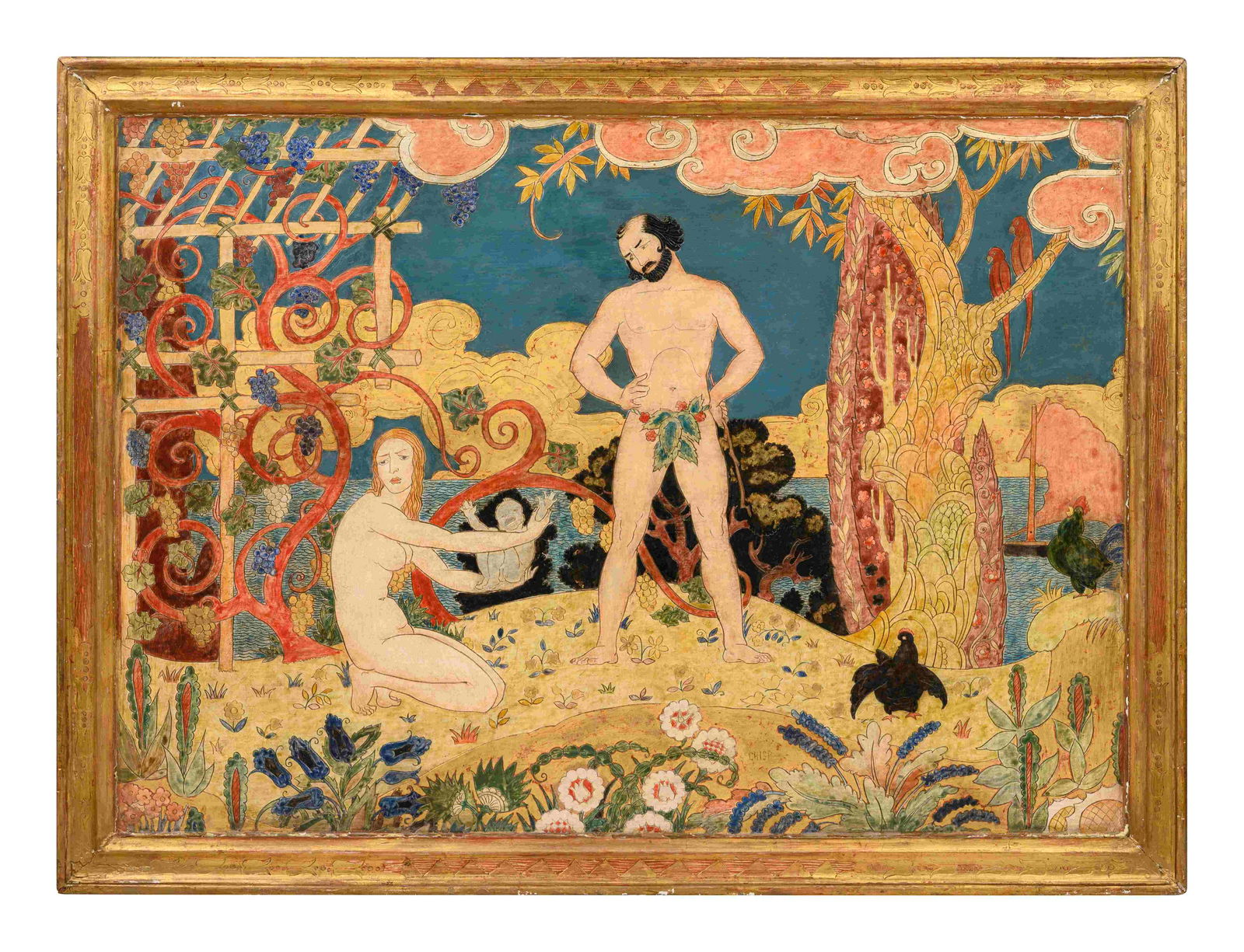 Arthur Watkins Crisp (Canadian, 1881-1974) Birth of (1 of 4)