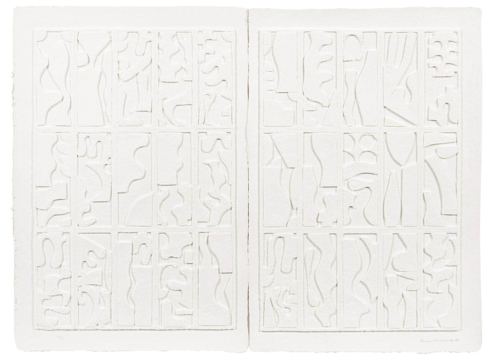 Louise Nevelson (American, 1899-1988) Morning Haze, (1 of 4)