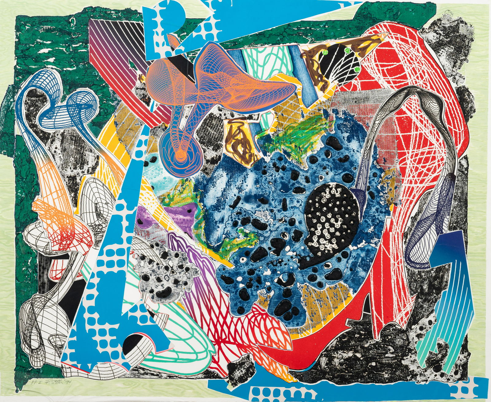 Frank Stella (American. b. 1936) Swoonaire (from (1 of 4)