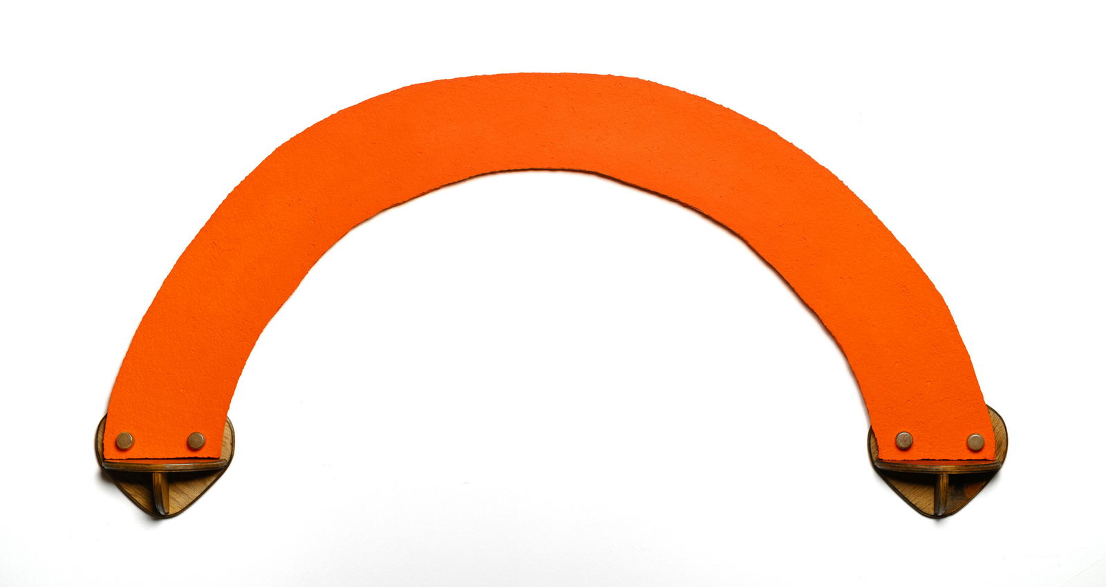 Richard Tuttle (American, b. 1941) Other, 2009: Richard Tuttle (American, b. 1941) Other, 2009 hand formed pigmented paper pulp on handmade wooden brackets signed, dated, titled, and numbered 5/10 in marker 25 x 54 x 3 3/8 inches.