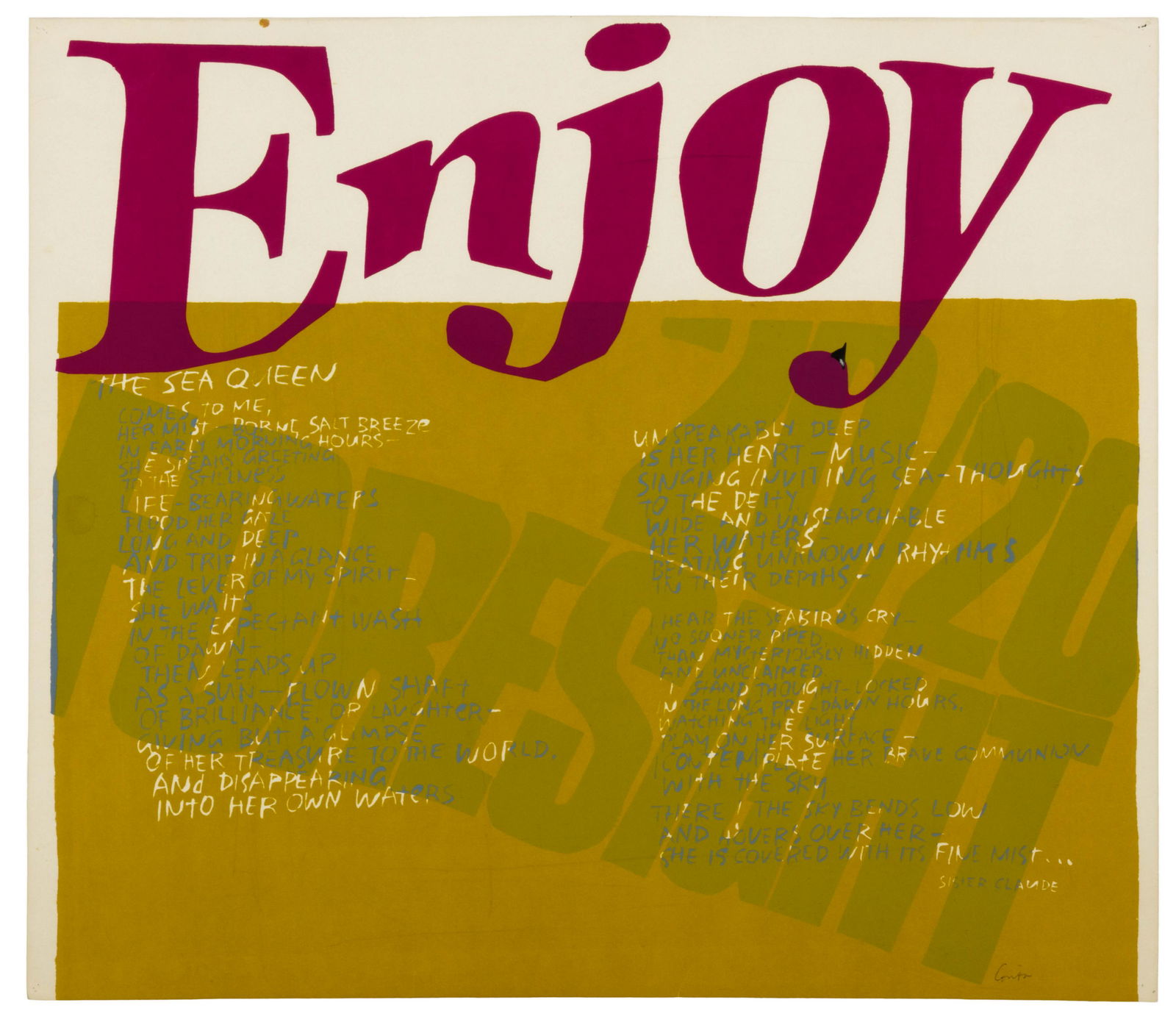 Corita Kent (American, 1918-1986) The Sea Queen and (1 of 2)