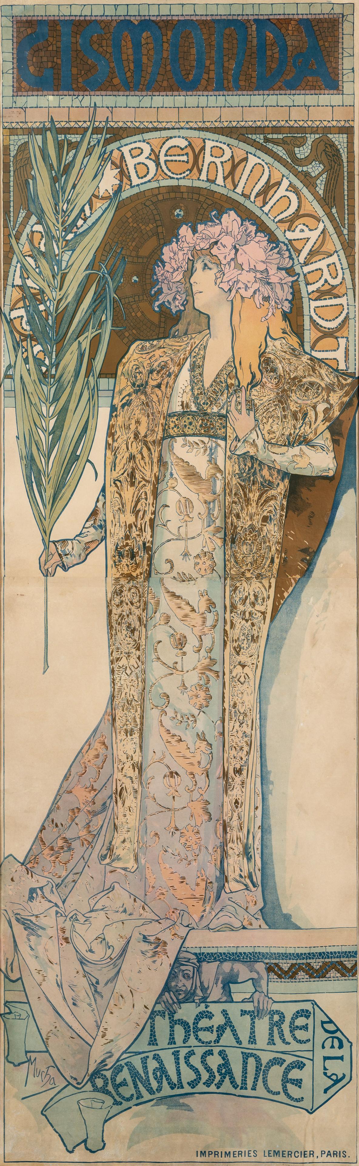 Alphonse Mucha (Czech, 1860-1939) Gismonda, 1894 (1 of 4)