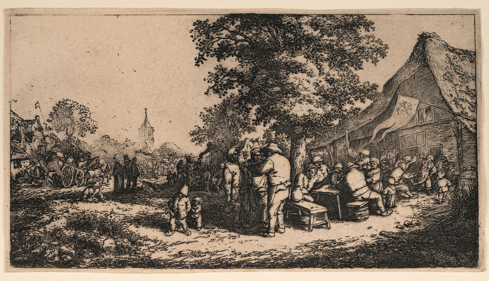 Adriaen Jansz van Ostade (Dutch, 1610-1685) The Kermess (1 of 2)