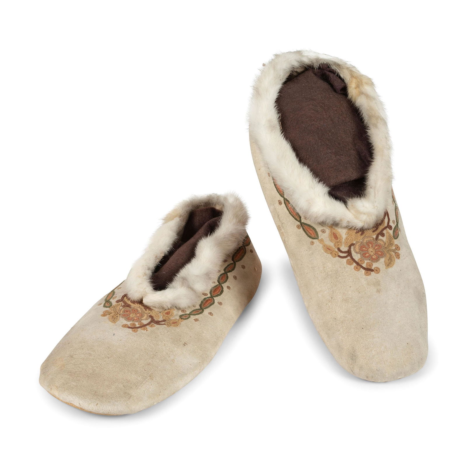 Metis Cree Embroidered Hide Moccasins (1 of 8)