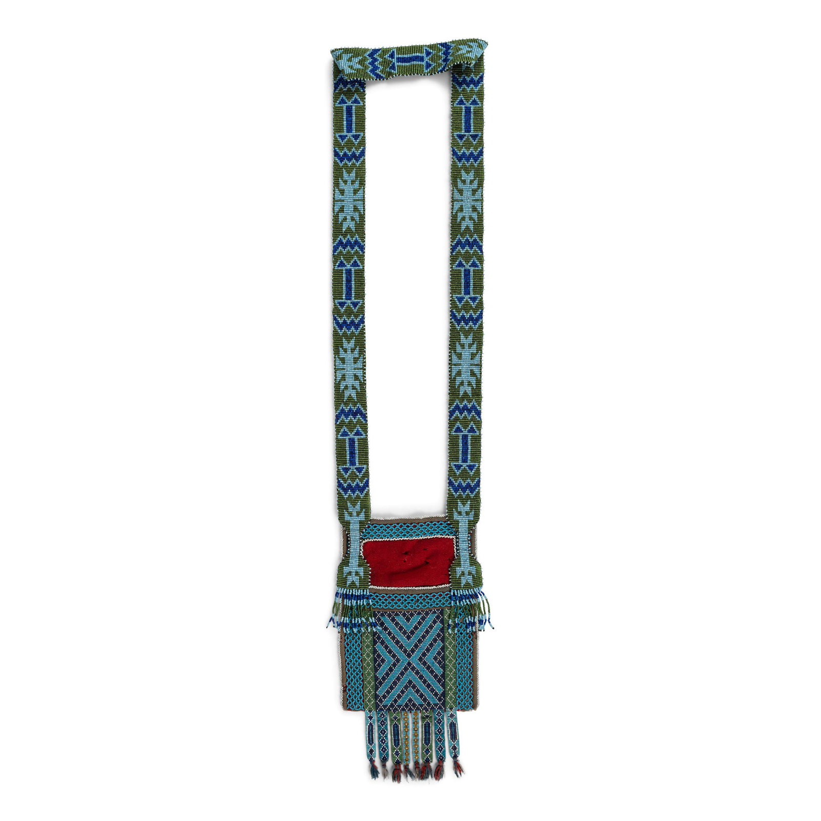 Small Potawatomi Loom-Beaded Bandolier Bag (1 of 2)