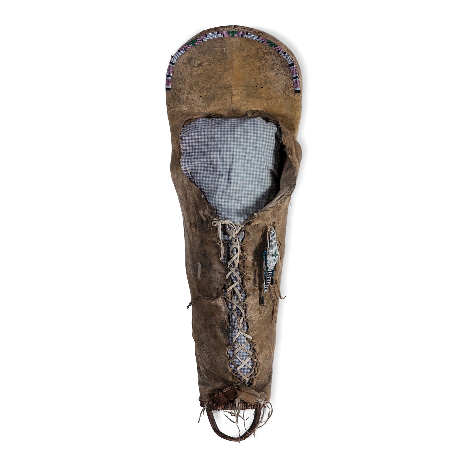 Plateau Beaded Hide Cradle, with Umbilical Fetish (1 of 2)