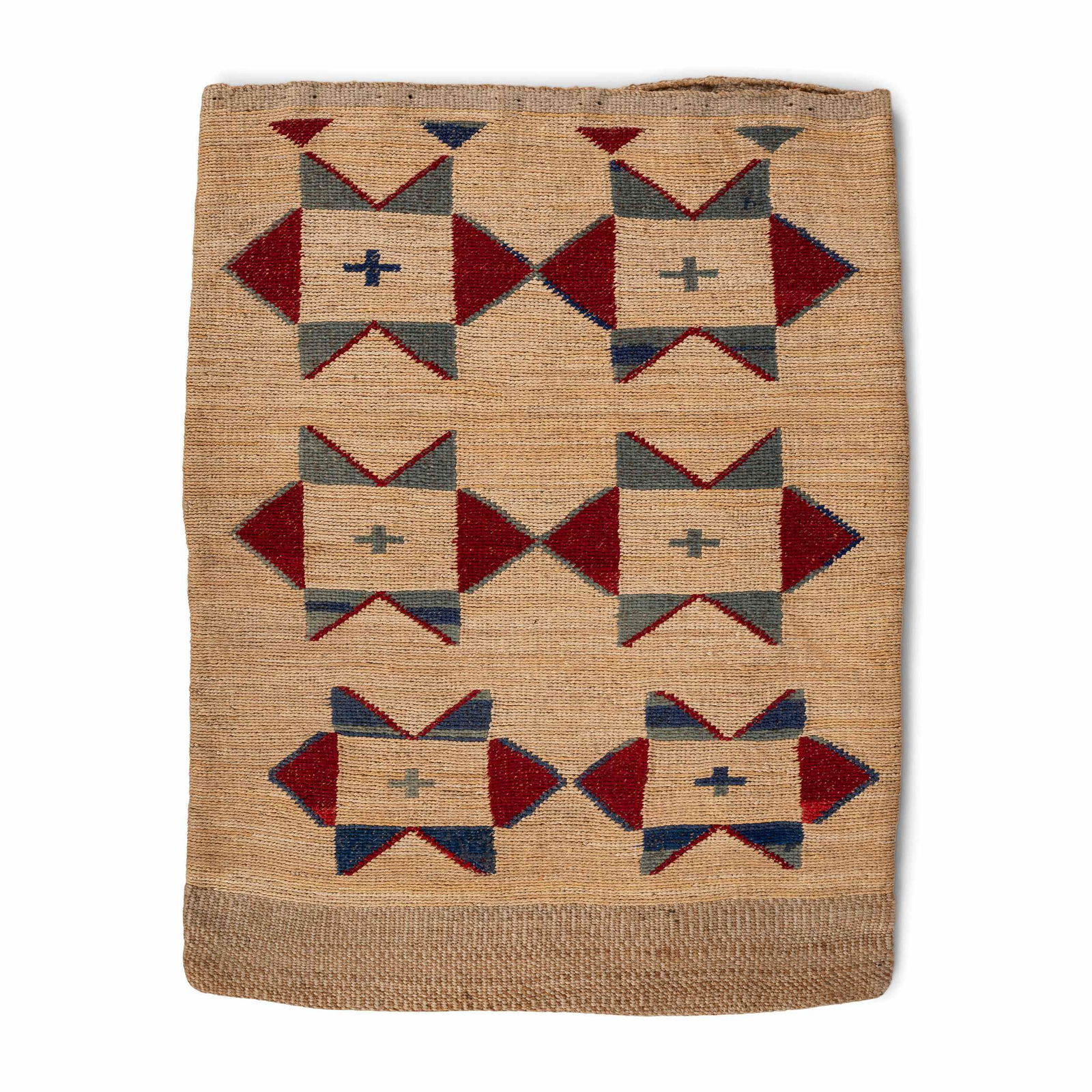 Colorful Nez Perce Corn Husk Flat Bag (1 of 2)
