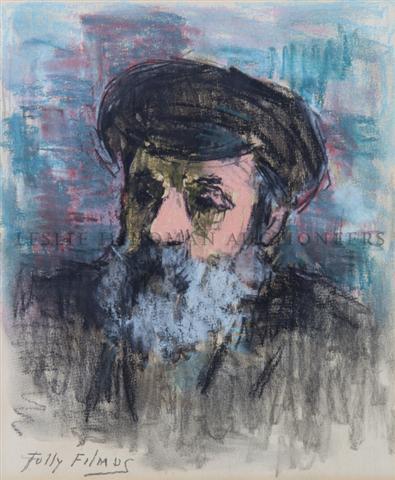 Tully Filmus, (American, 1903-1998), Portrait of a Man: Tully Filmus (American, 1903-1998) Portrait of a Man pastel on paper signed (lower left) 13 x 11 inches.