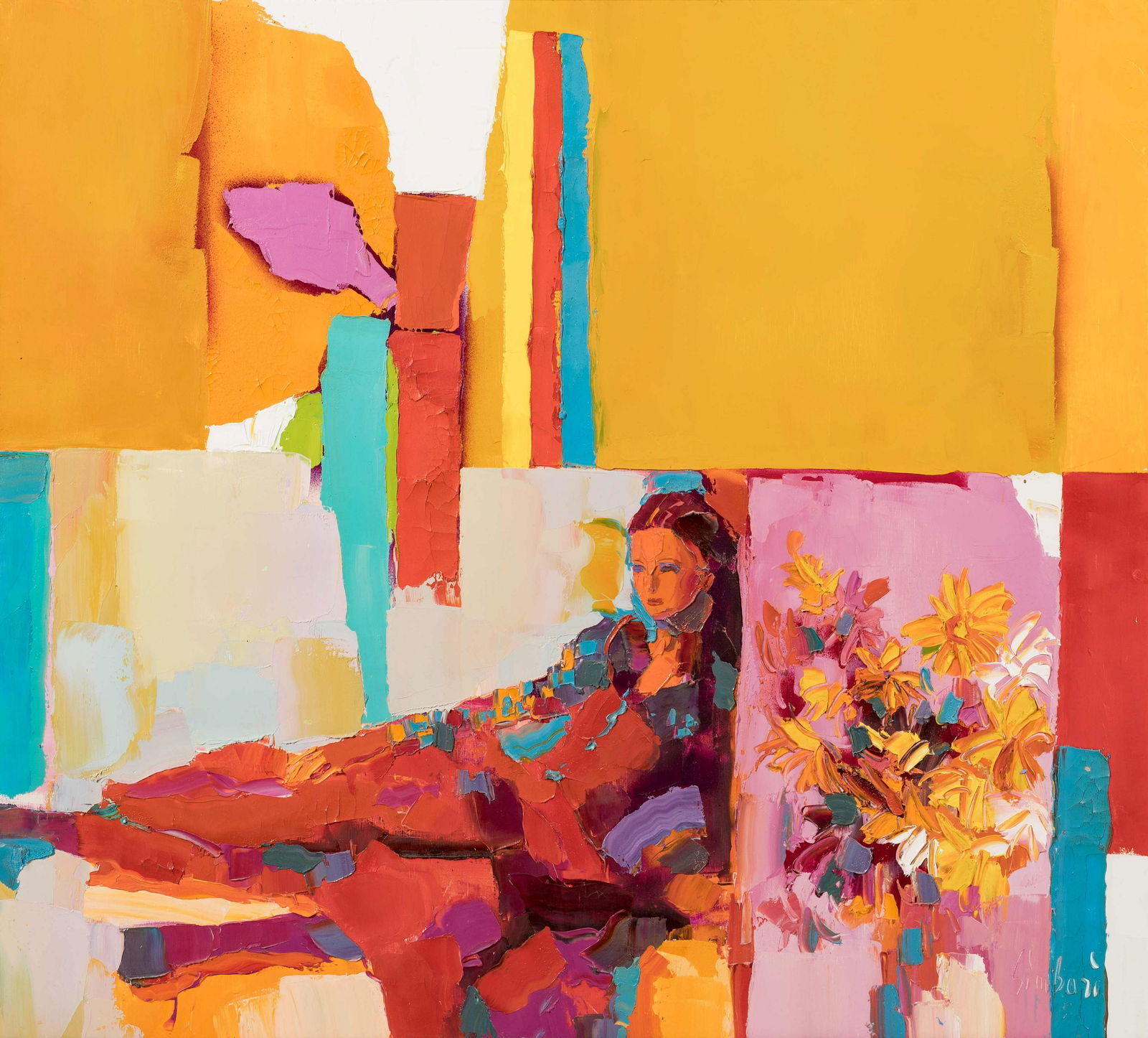 Nicola Simbari (Italian, 1927-2012) Reclining Girl (1 of 4)