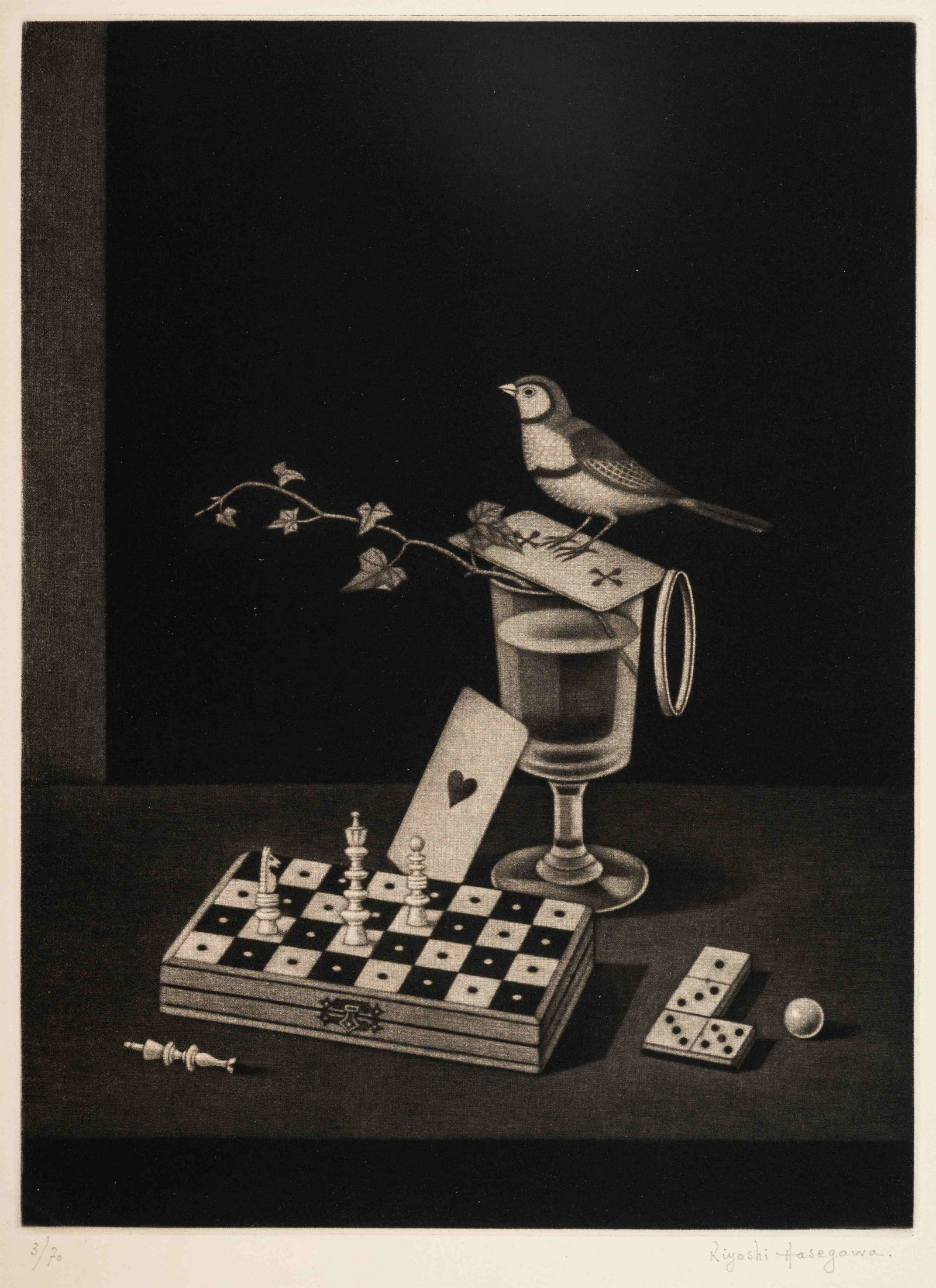 Kiyoshi Hasegawa (French/Japanese,1891-1980) Oiseau (1 of 2)