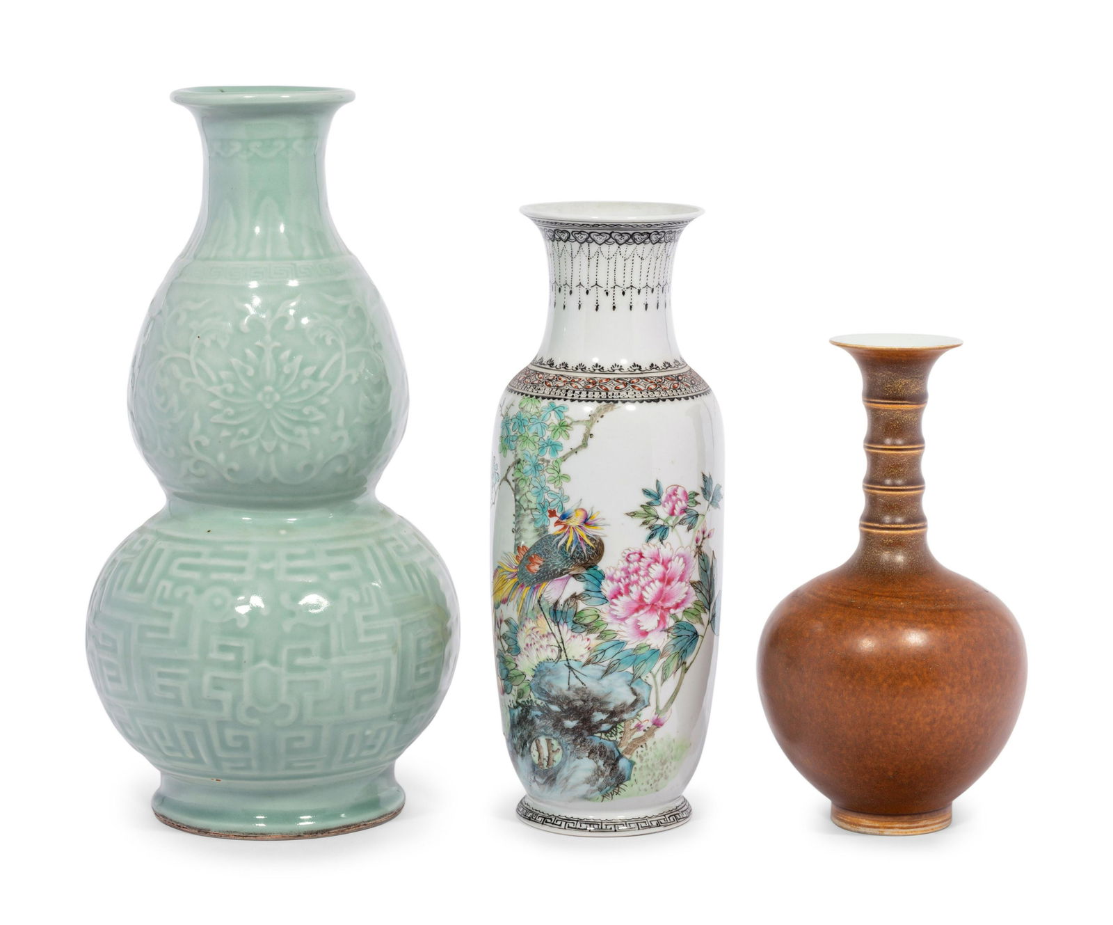 Three Chinese Porcelain Vases (1 of 4)